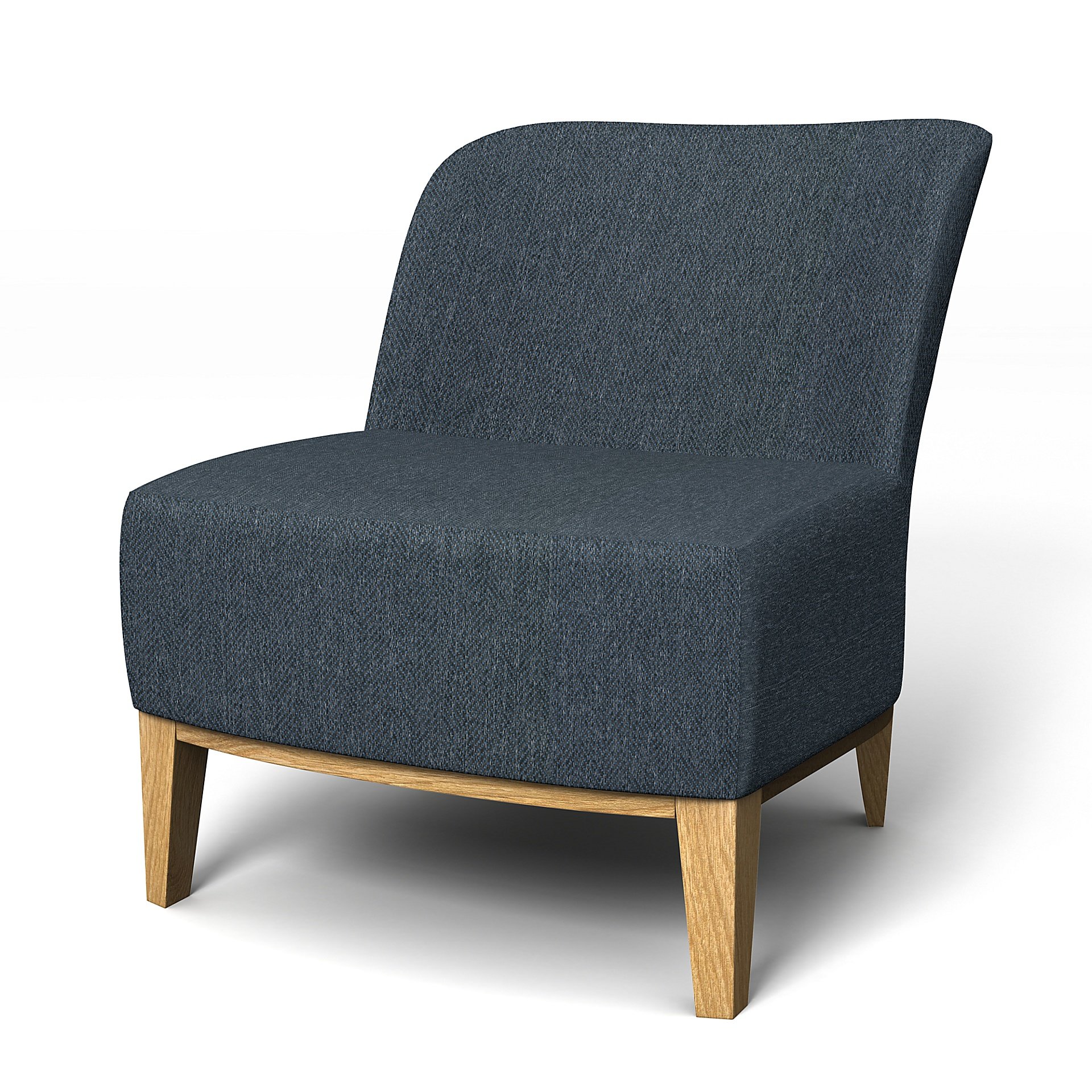 IKEA - Stockholm Easy Chair Cover, Denim, Boucle & Texture - Bemz