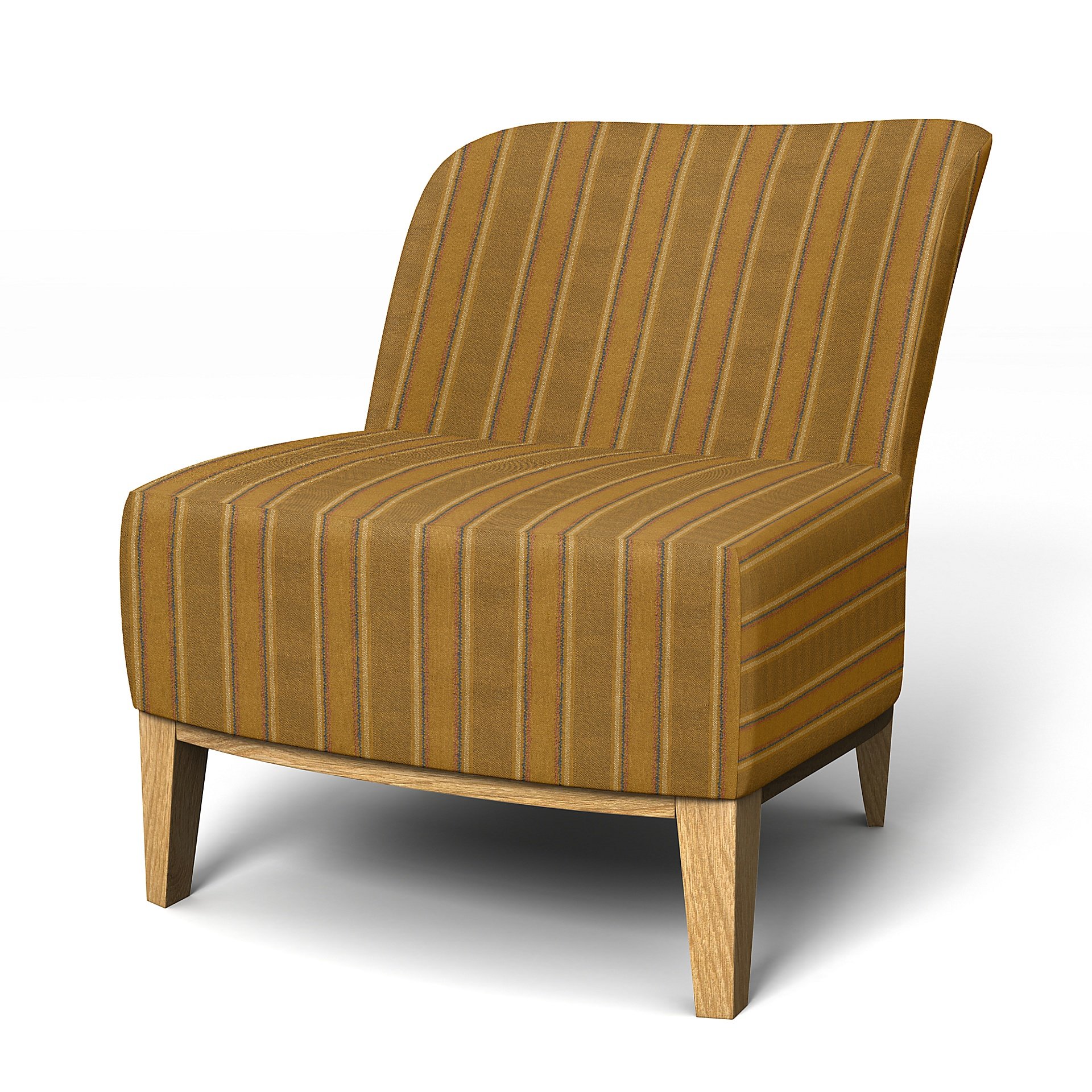 IKEA - Stockholm Easy Chair Cover, Mustard Stripe, Cotton - Bemz