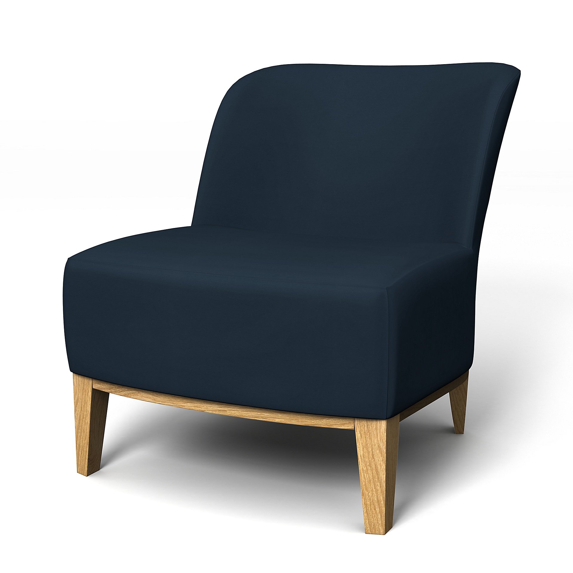 IKEA - Stockholm Easy Chair Cover, Navy Blue, Cotton - Bemz