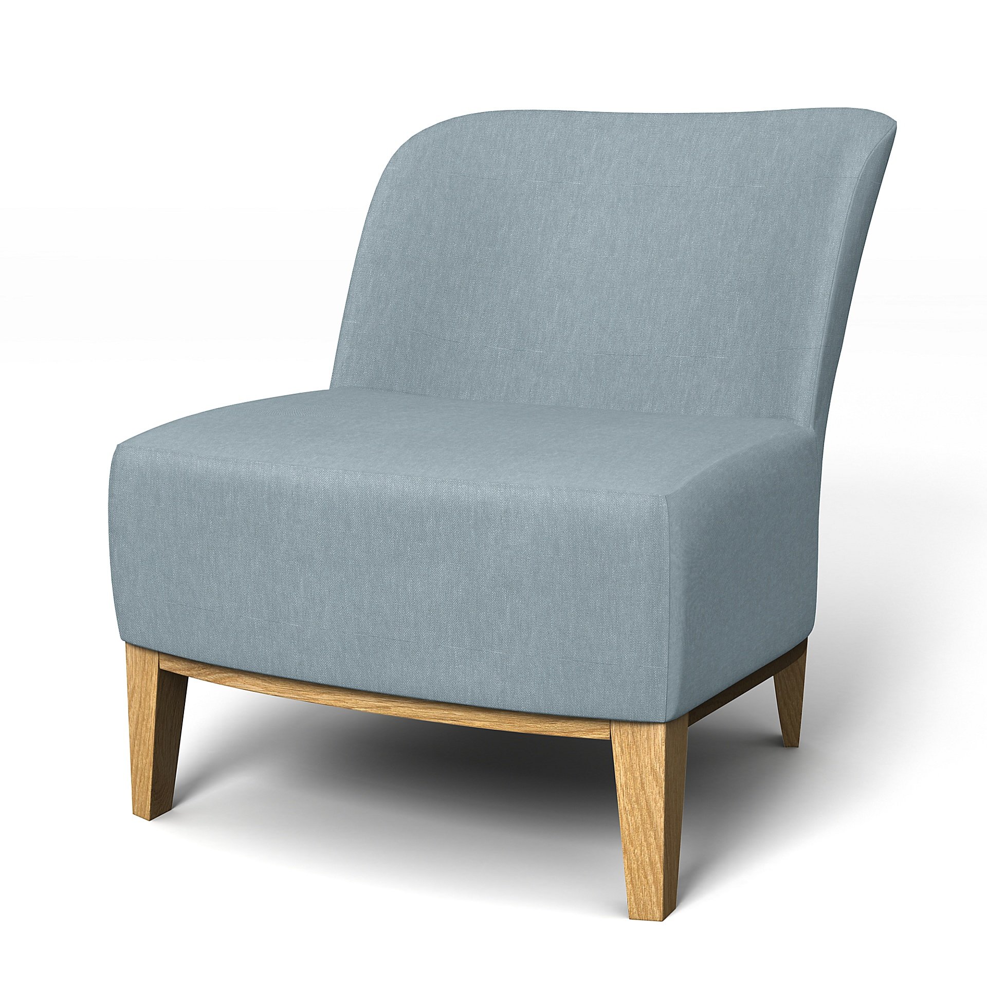 IKEA - Stockholm Easy Chair Cover, Dusty Blue, Linen - Bemz