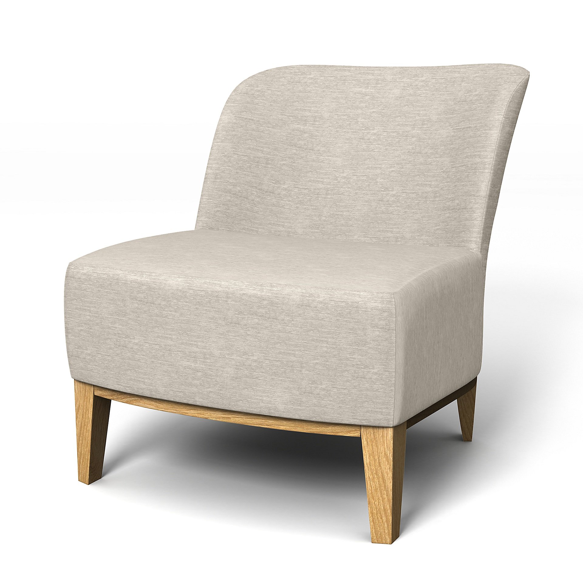 IKEA - Stockholm Easy Chair Cover, Natural White, Velvet - Bemz