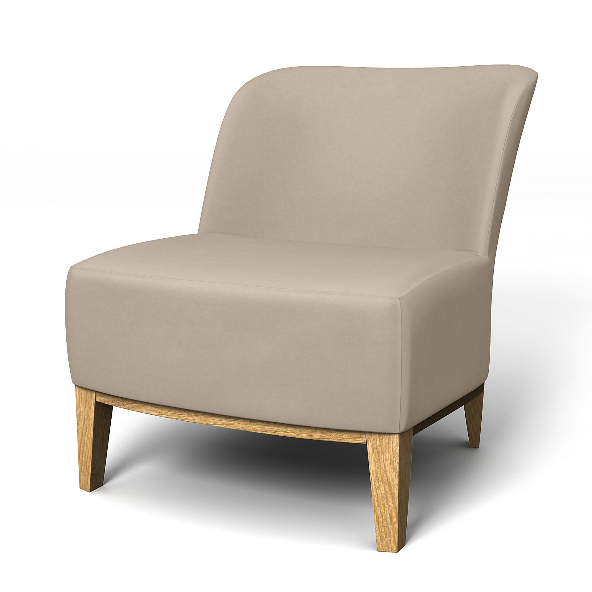 IKEA - Stockholm Easy Chair Cover, Feather, Velvet - Bemz