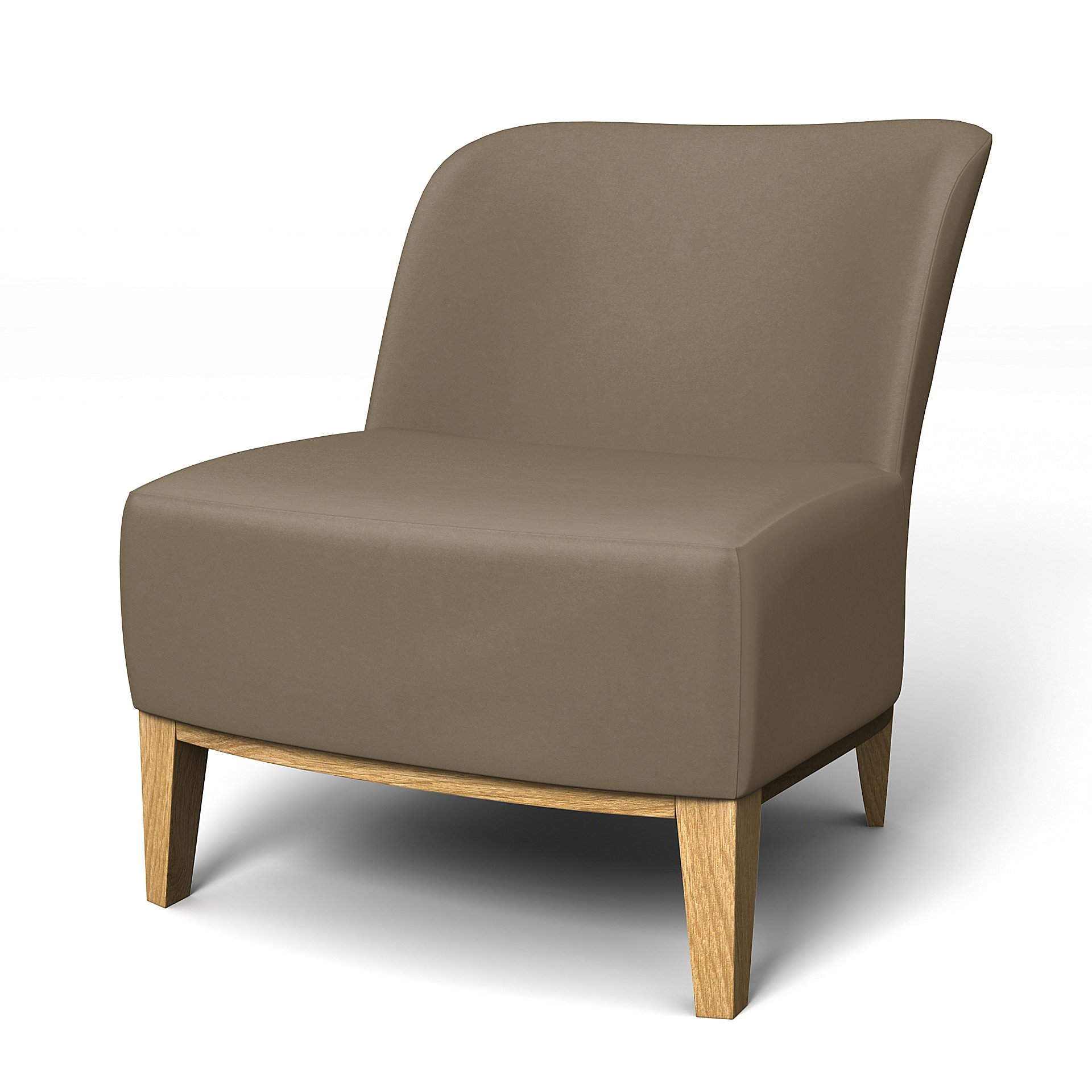 IKEA - Stockholm Easy Chair Cover, Taupe, Velvet - Bemz