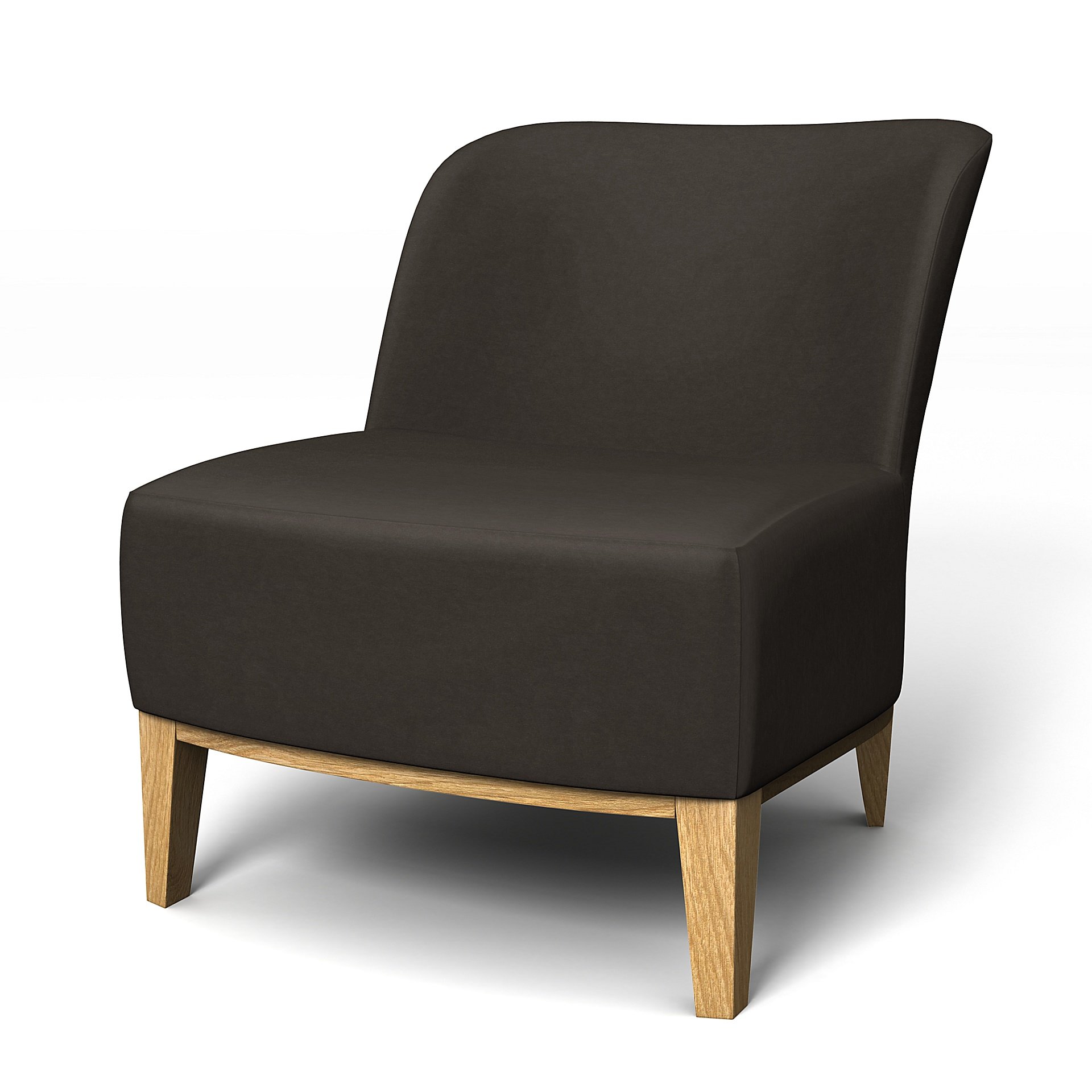 IKEA - Stockholm Easy Chair Cover, Licorice, Velvet - Bemz