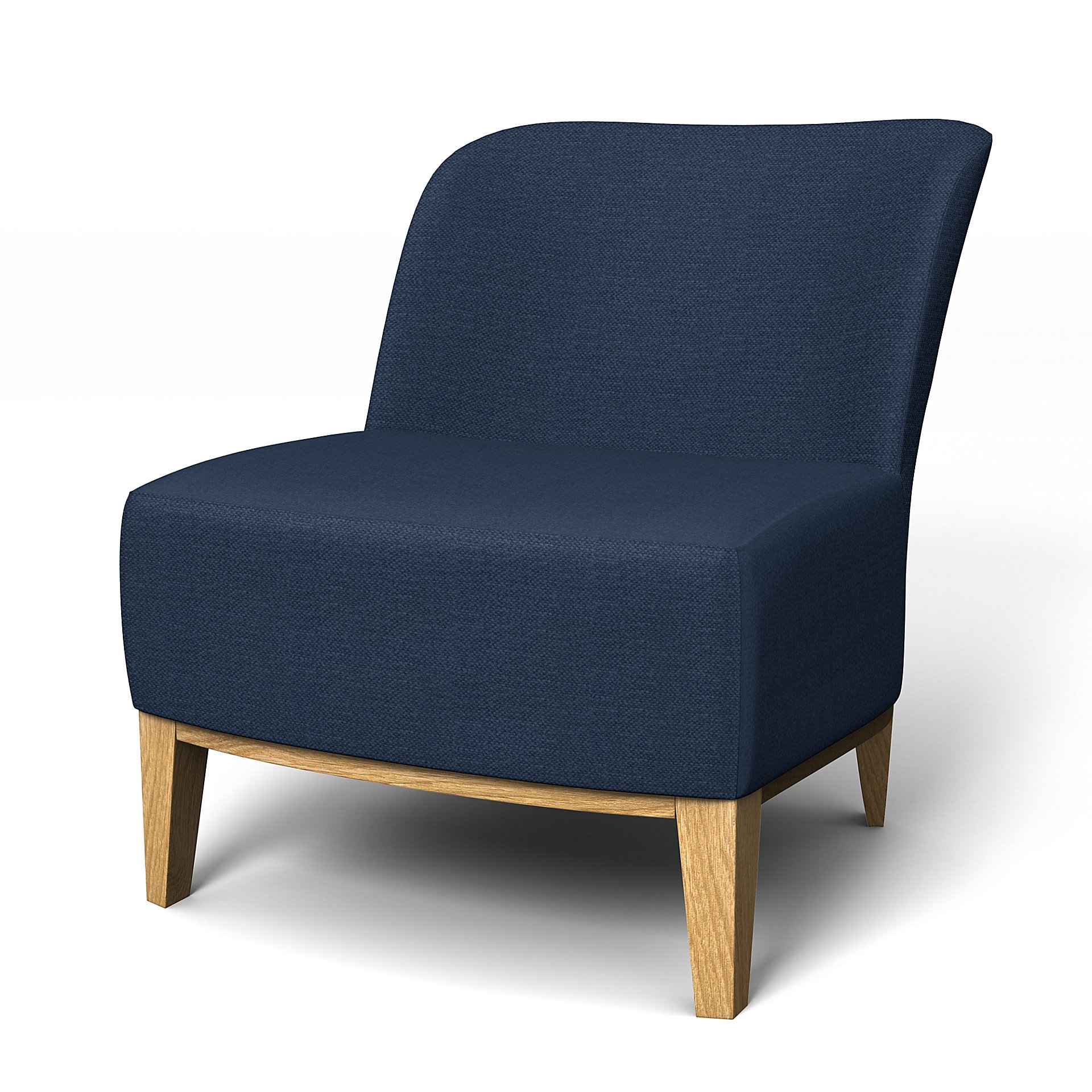 IKEA - Stockholm Easy Chair Cover, Navy Blue, Linen - Bemz
