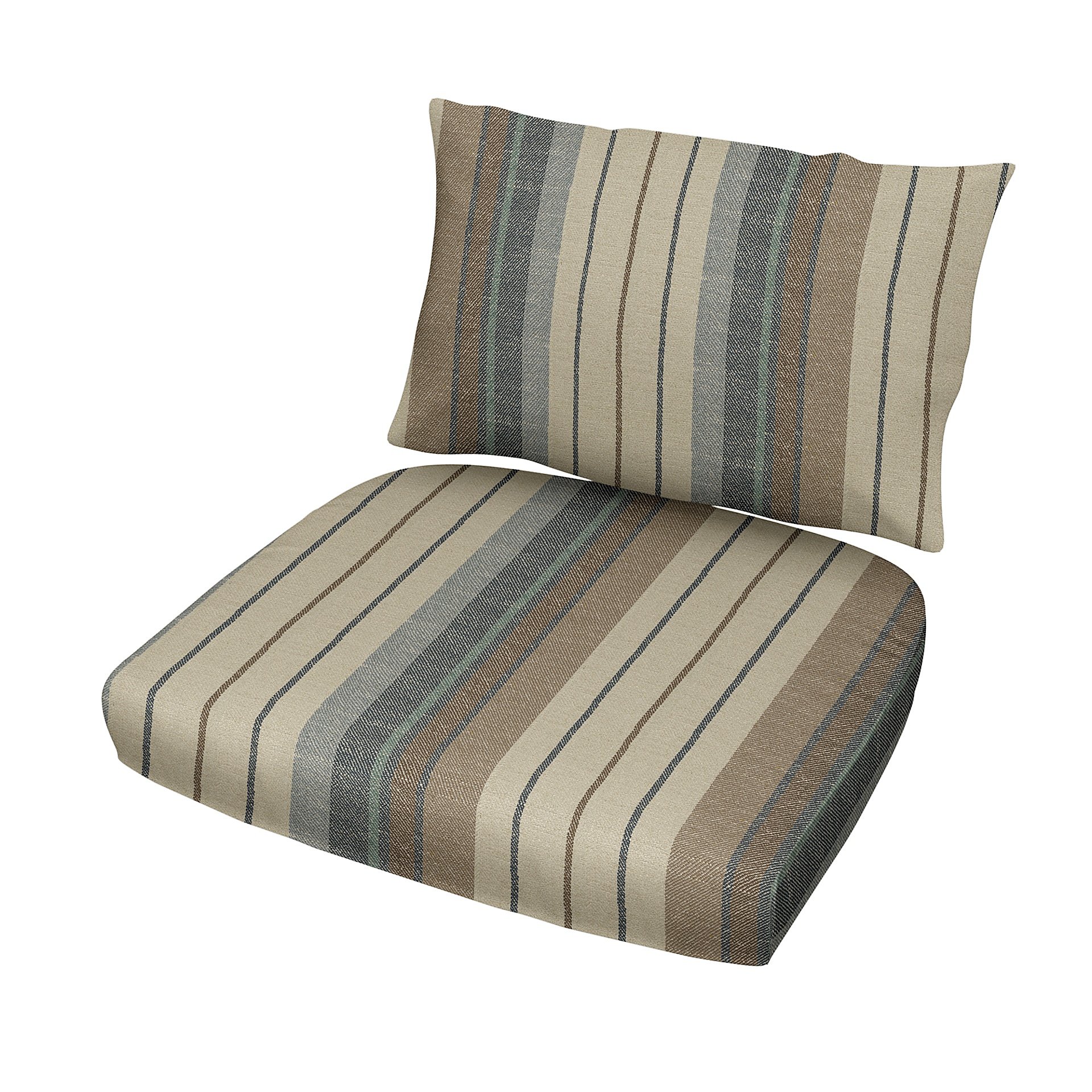 IKEA - Stockholm Rattan Chair Cushion Cover Set, Soft Oak, Cotton - Bemz