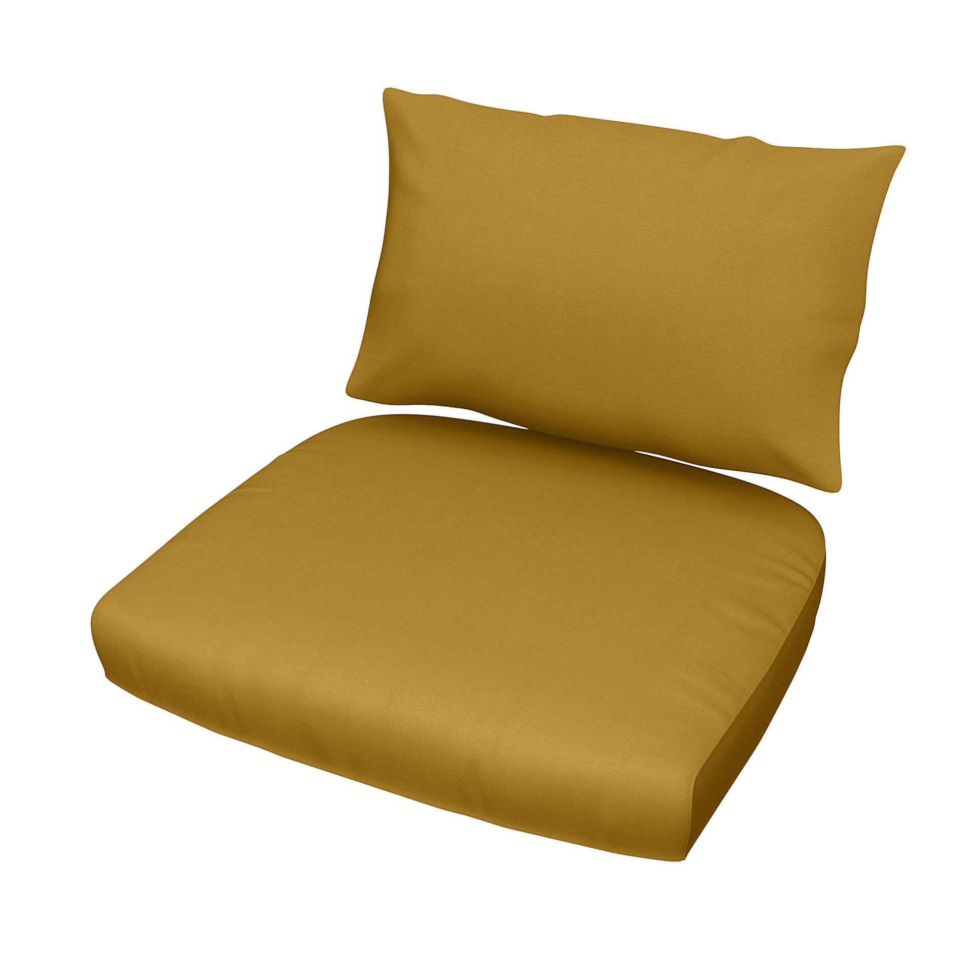 IKEA - Stockholm Rattan Chair Cushion Cover Set, Honey Mustard, Cotton - Bemz