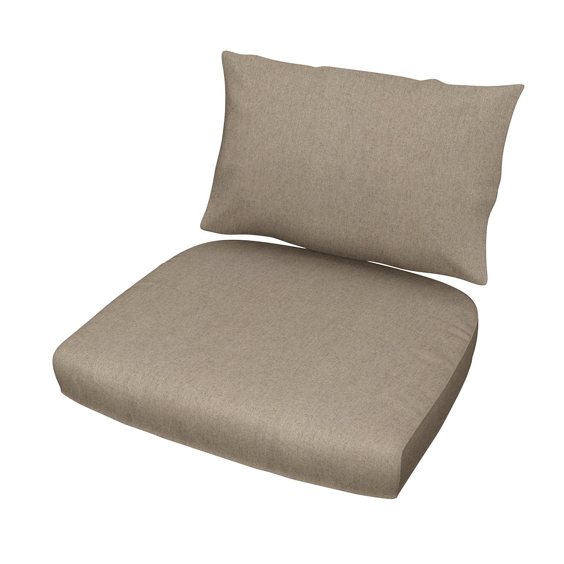 IKEA - Stockholm Rattan Chair Cushion Cover Set, Birch, Wool - Bemz