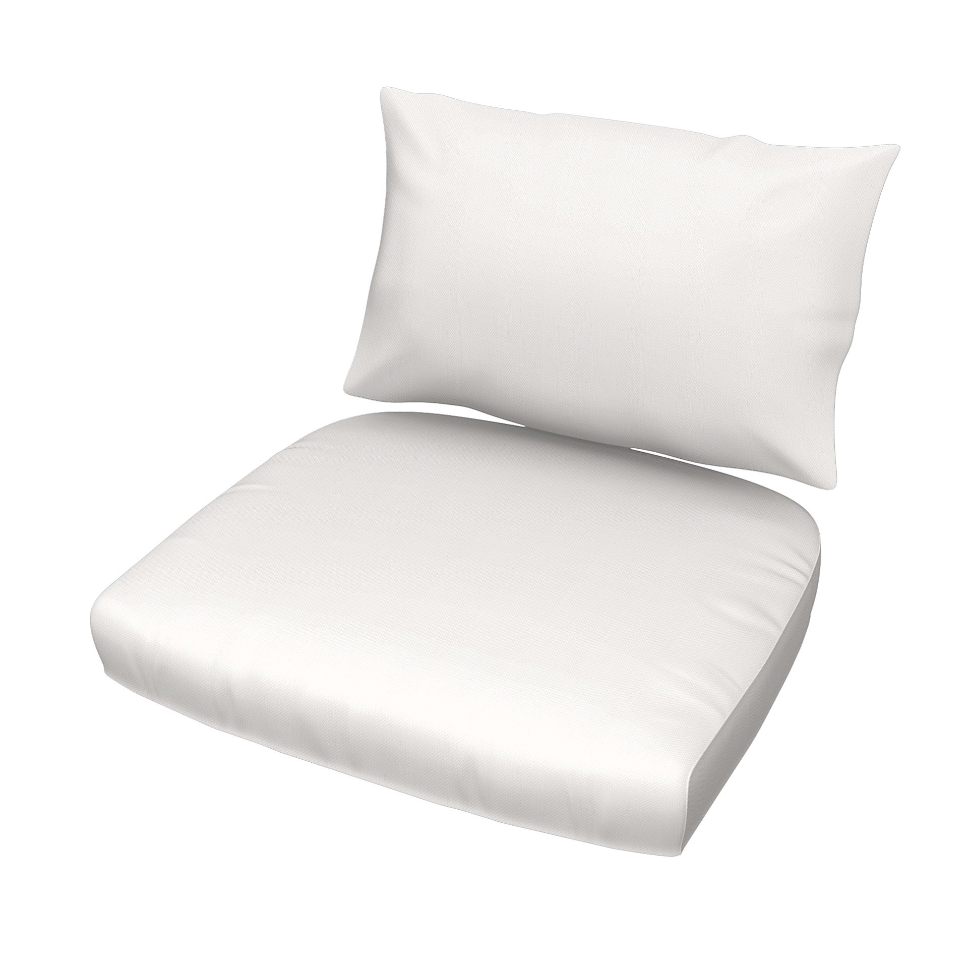 IKEA - Stockholm Rattan Chair Cushion Cover Set, Soft White, Linen - Bemz