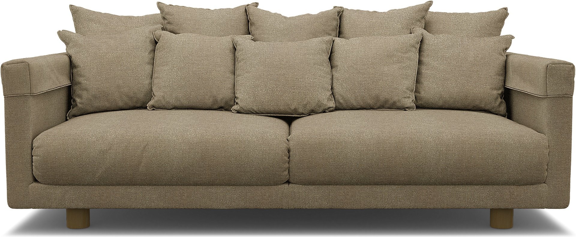 IKEA - Stockholm 2017 3 Seater Sofa Cover, Pebble, Boucle & Texture - Bemz