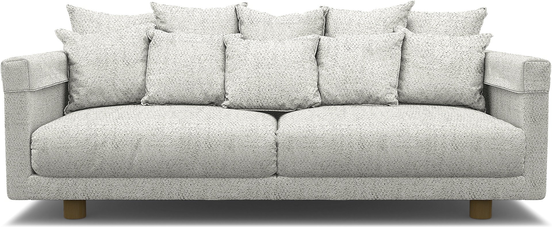 IKEA - Stockholm 2017 3 Seater Sofa Cover, Ivory, Boucle & Texture - Bemz