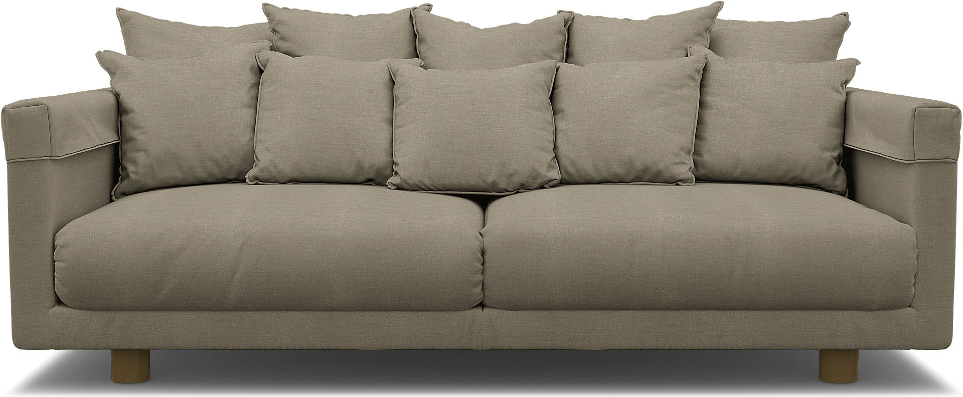 IKEA - Stockholm 2017 3 Seater Sofa Cover, Natural, Linen - Bemz