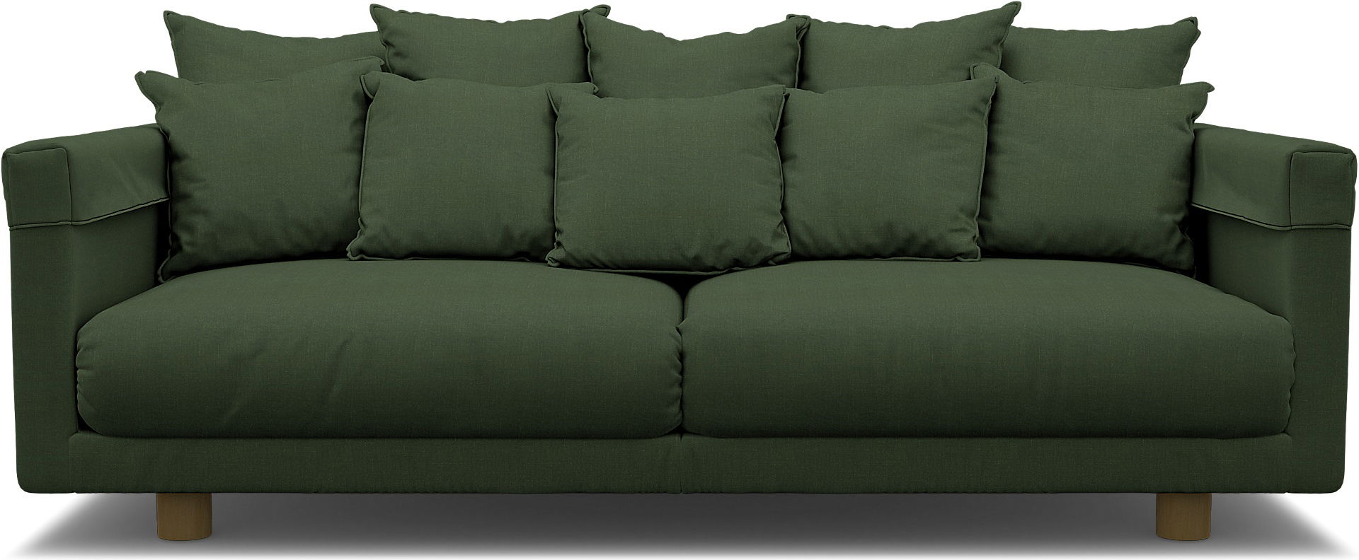 IKEA - Stockholm 2017 3 Seater Sofa Cover, Moss, Linen - Bemz