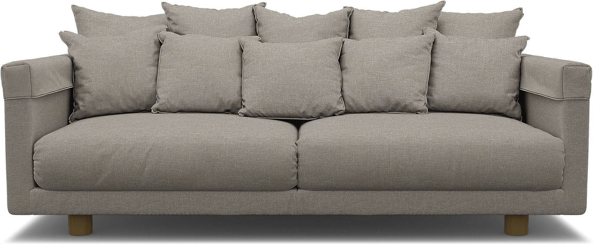 IKEA - Stockholm 2017 3 Seater Sofa Cover, Greige, Bouclé & Texture - Bemz