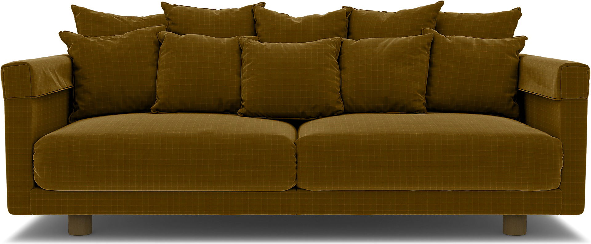 IKEA - Stockholm 2017 3 Seater Sofa Cover, Turmeric, Velvet - Bemz