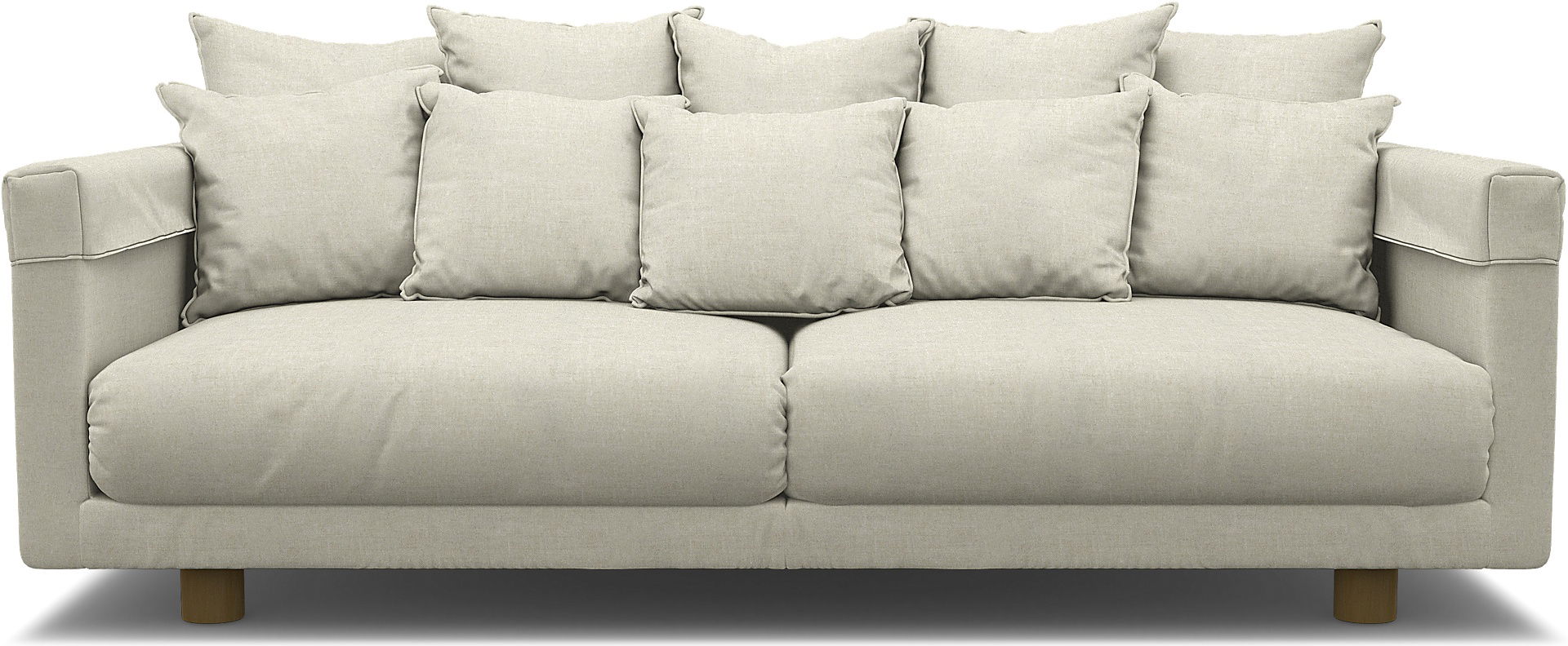 IKEA - Stockholm 2017 3 Seater Sofa Cover, Natural, Linen - Bemz