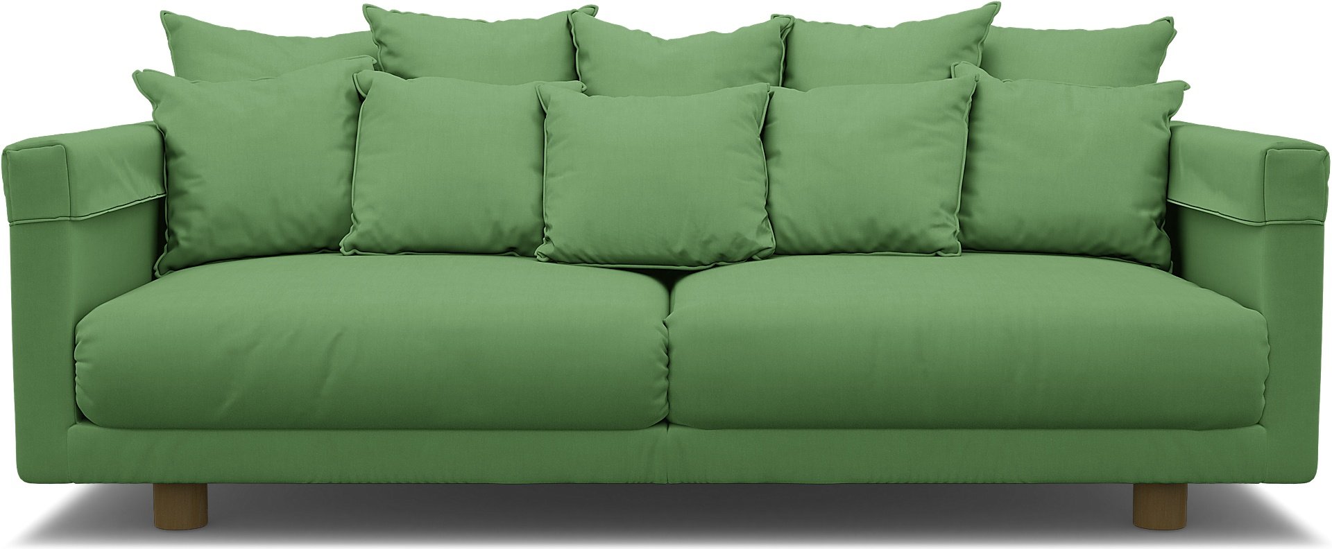 IKEA - Stockholm 2017 3 Seater Sofa Cover, Apple Green, Linen - Bemz