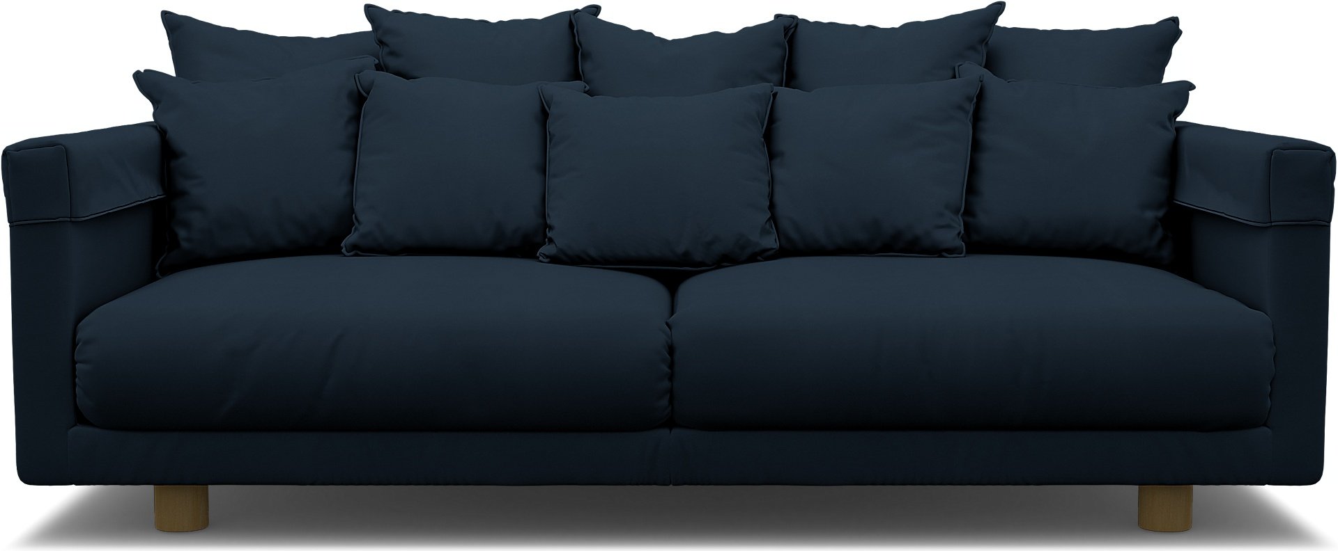 IKEA - Stockholm 2017 3 Seater Sofa Cover, Navy Blue, Cotton - Bemz