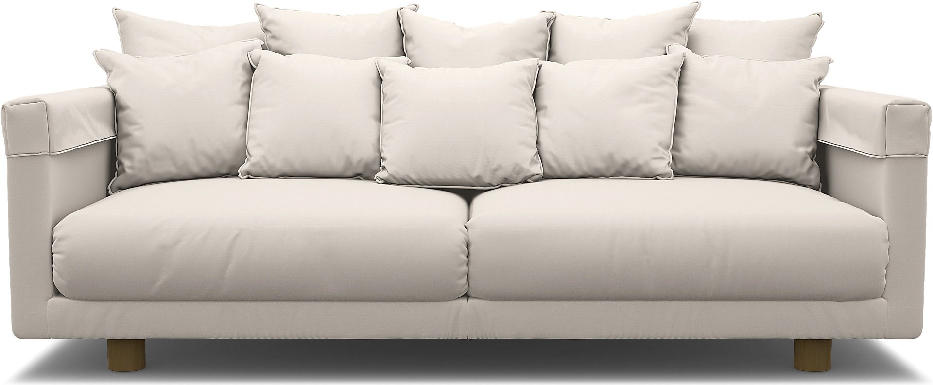 IKEA - Stockholm 2017 3 Seater Sofa Cover, Soft White, Cotton - Bemz