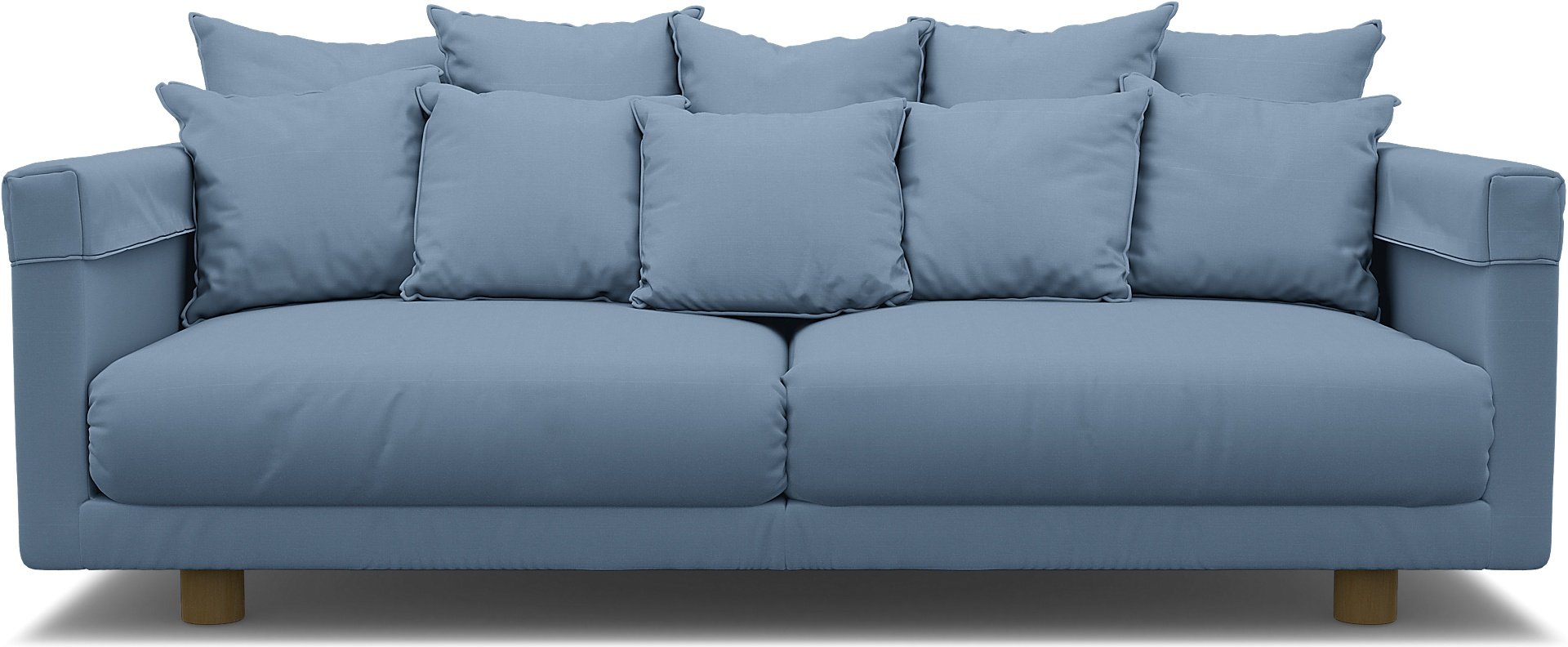 IKEA - Stockholm 2017 3 Seater Sofa Cover, Dusty Blue, Cotton - Bemz