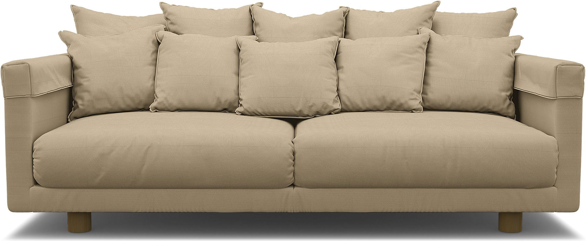 IKEA - Stockholm 2017 3 Seater Sofa Cover, Oyster Grey, Corduroy - Bemz