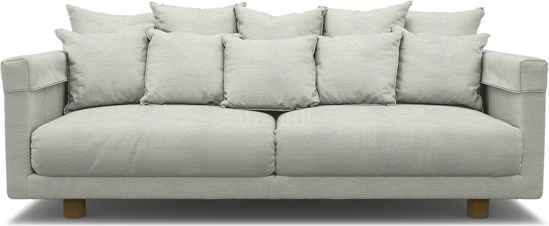 IKEA - Stockholm 2017 3 Seater Sofa Cover, Silver Grey, Cotton - Bemz