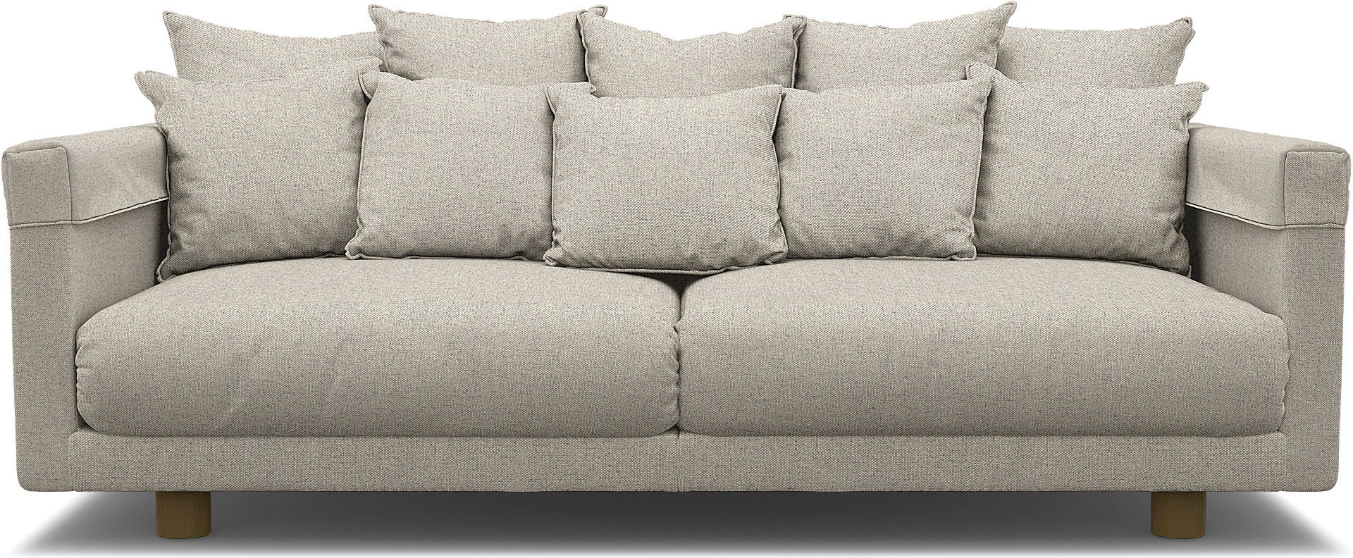 IKEA - Stockholm 2017 3 Seater Sofa Cover, Silver Grey, Cotton - Bemz