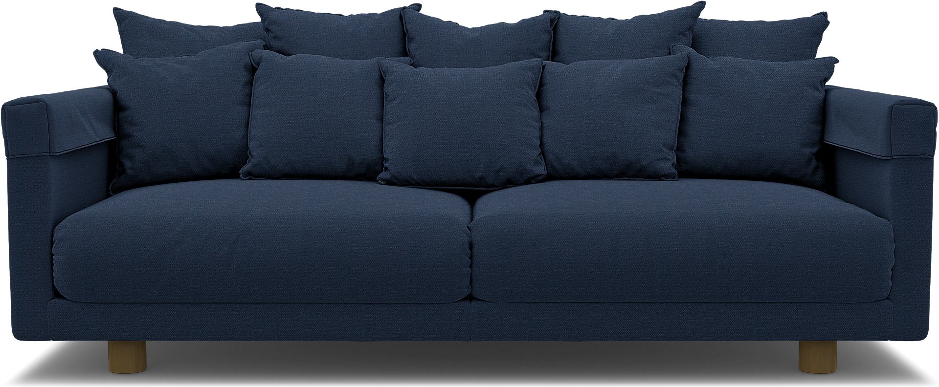 IKEA - Stockholm 2017 3 Seater Sofa Cover, Navy Blue, Linen - Bemz