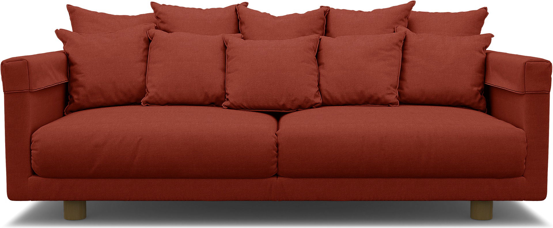 IKEA - Stockholm 2017 3 Seater Sofa Cover, Cayenne, Linen - Bemz