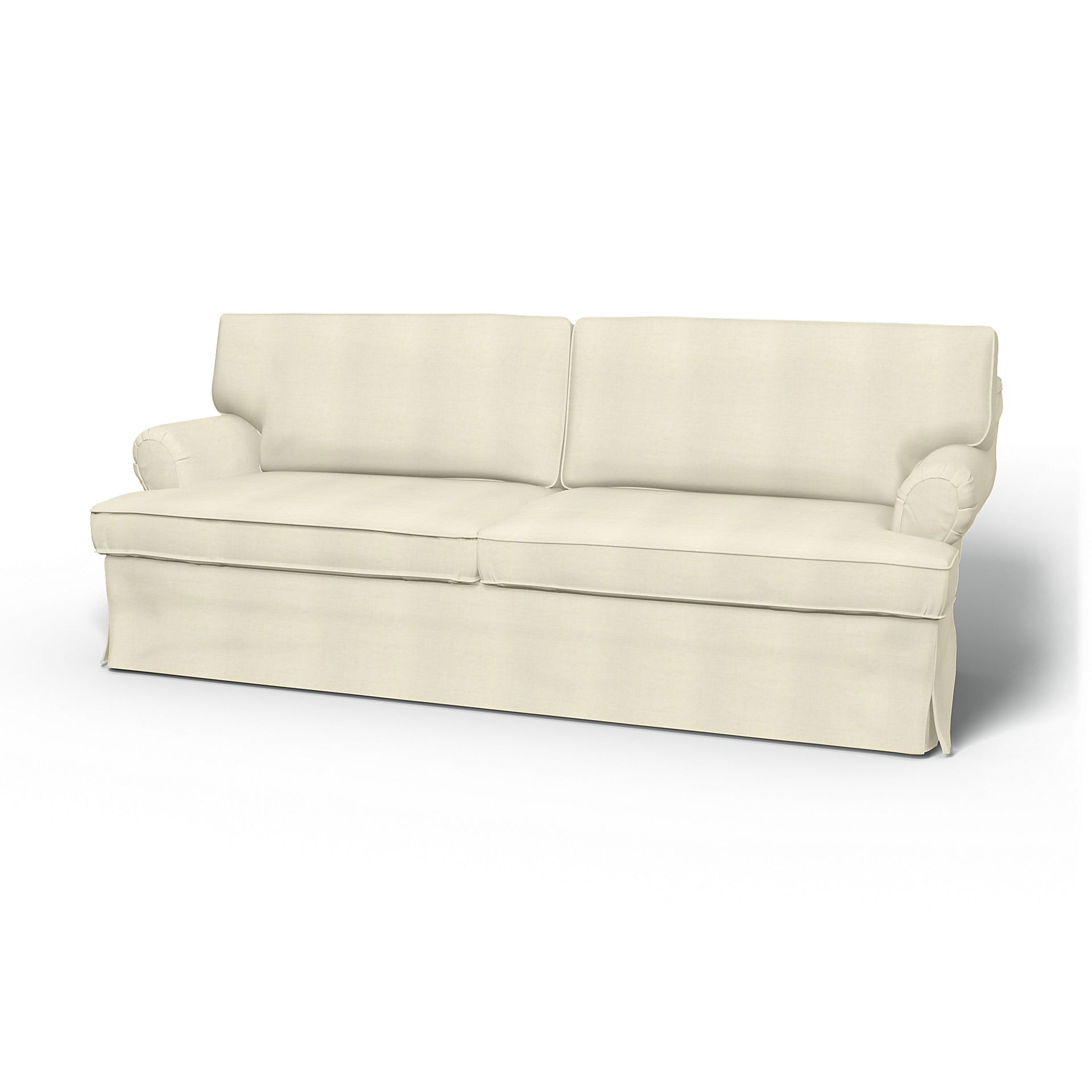 IKEA - Överdrag till Stockholm 3-sitssoffa (1994-2000), White, Linne - Bemz