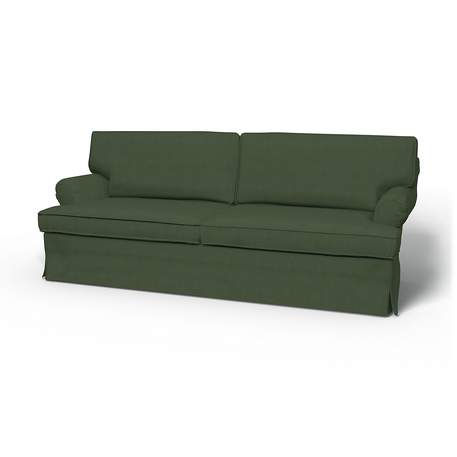 IKEA - Stockholm 3 Seater Sofa Cover (1994-2000), Moss, Linen - Bemz