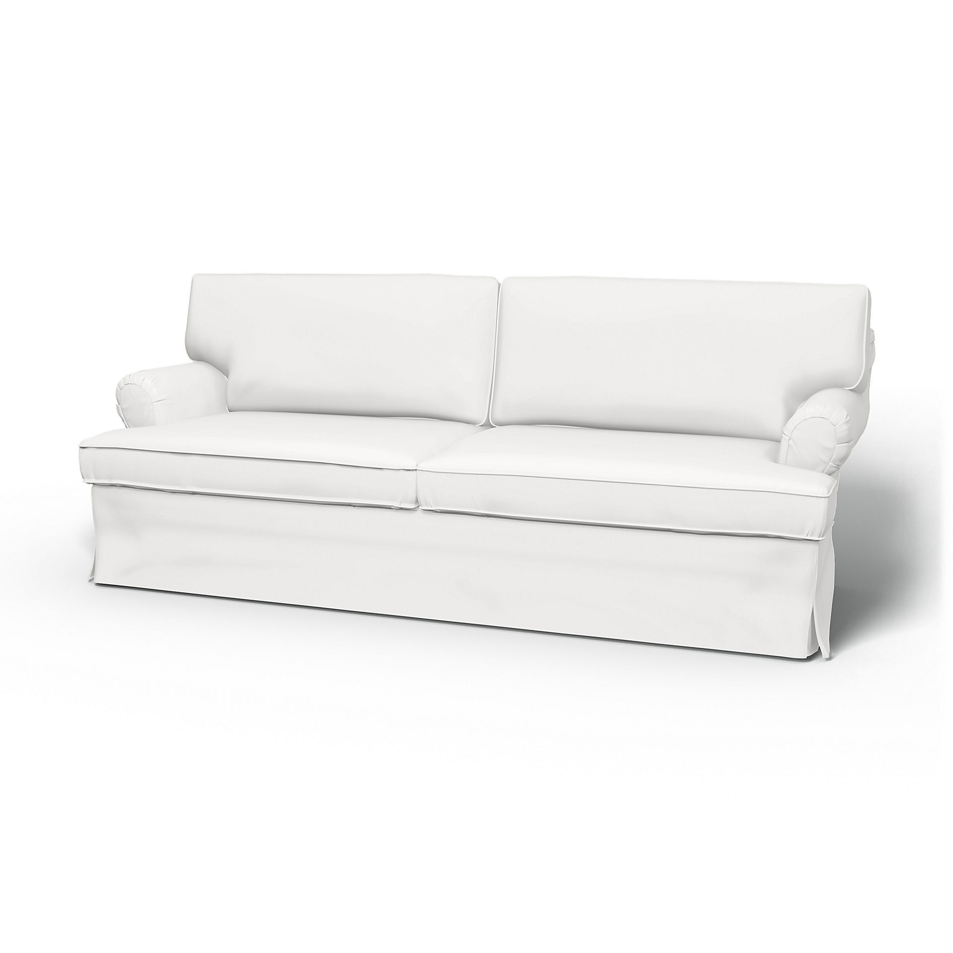 IKEA - Stockholm 3 Seater Sofa Cover (1994-2000), Absolute White, Cotton - Bemz