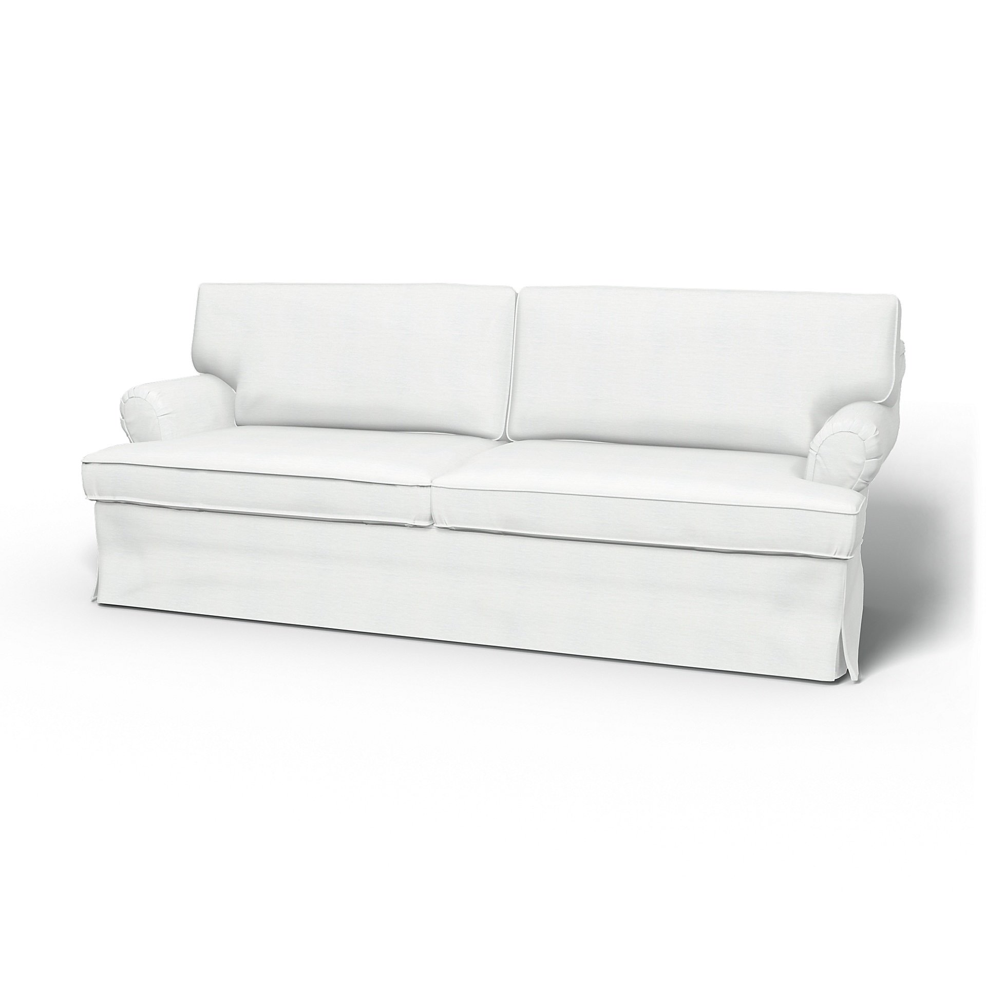 IKEA - Stockholm 3 Seater Sofa Cover (1994-2000), White, Linen - Bemz