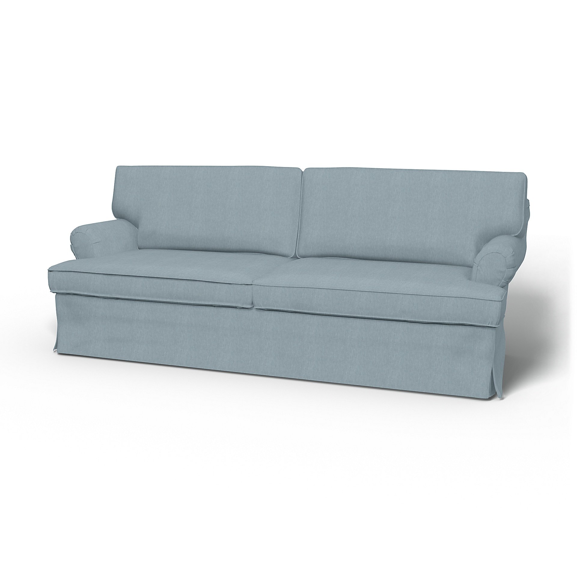 IKEA - Stockholm 3 Seater Sofa Cover (1994-2000), Dusty Blue, Linen - Bemz