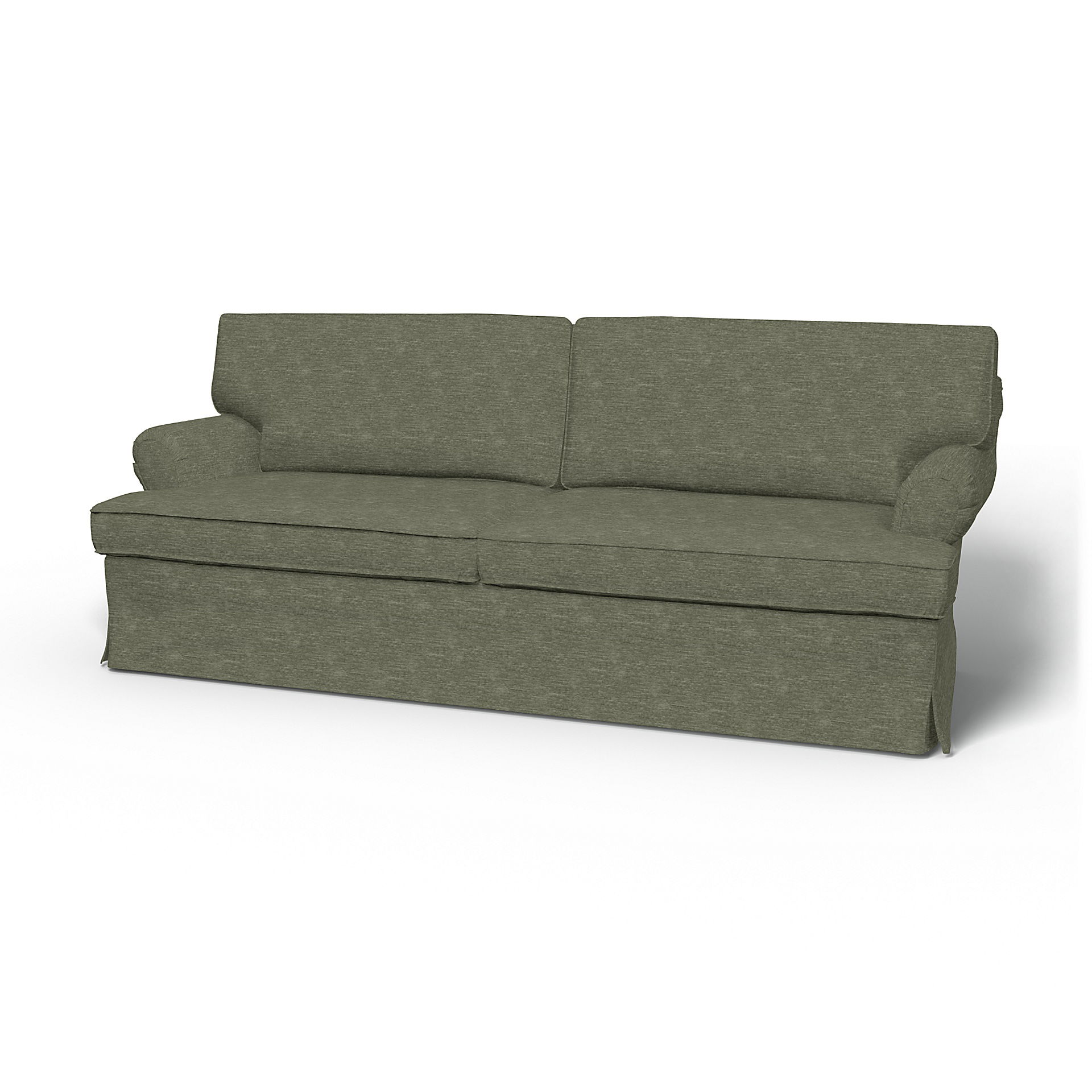 IKEA - Överdrag till Stockholm 3-sitssoffa (1994-2000), Green Grey, Sammet - Bemz