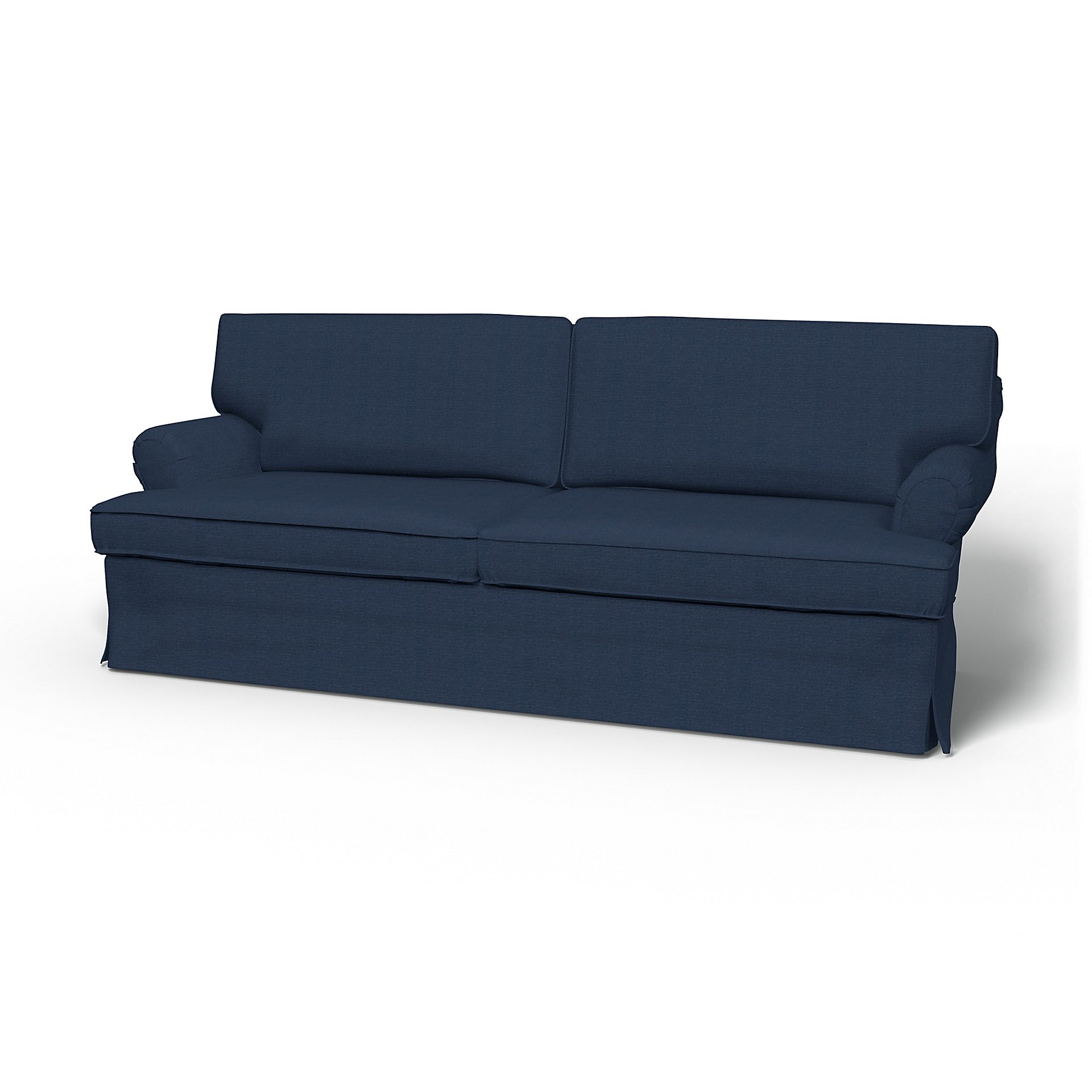 IKEA - Stockholm 3 Seater Sofa Cover (1994-2000), Navy Blue, Linen - Bemz