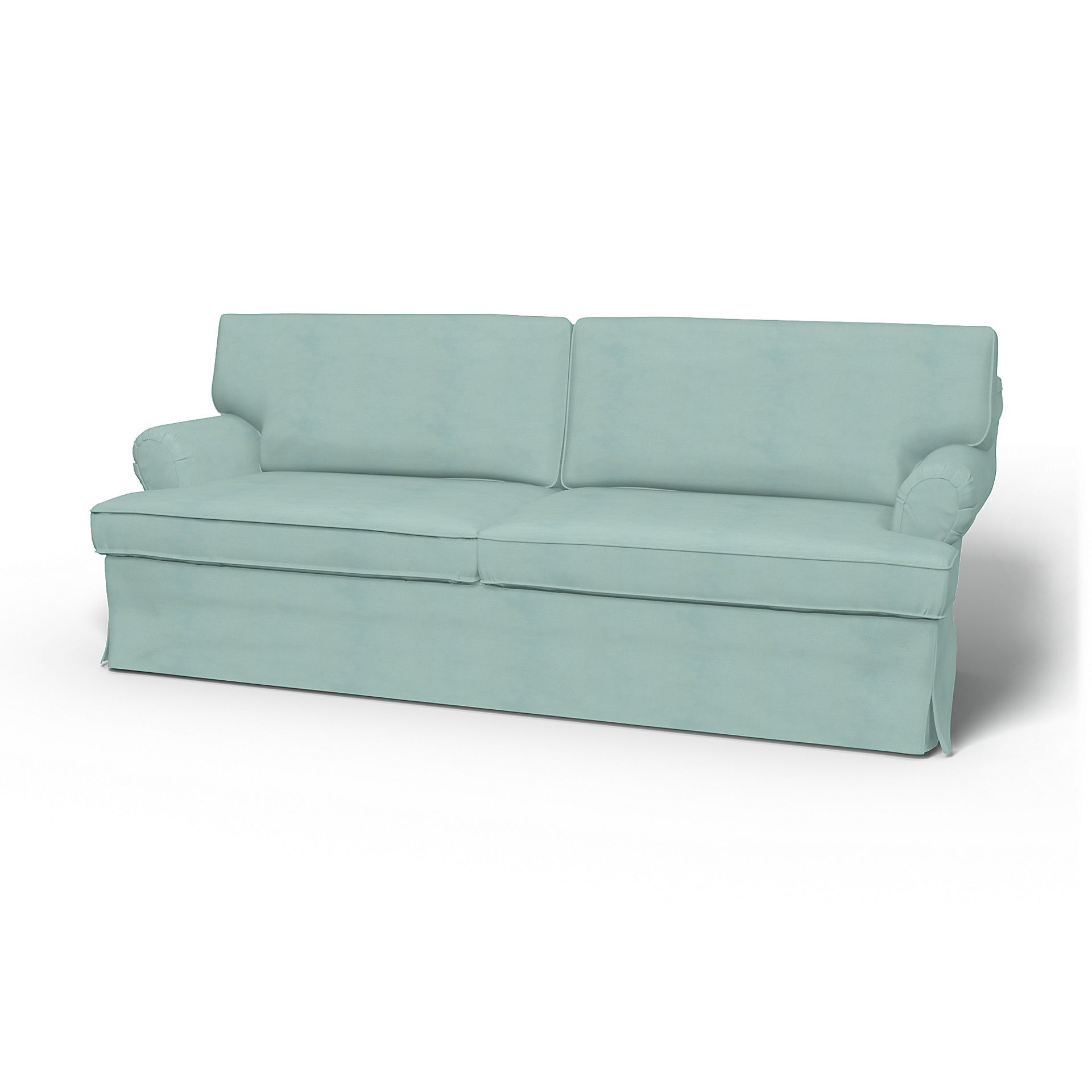 IKEA - Stockholm 3 Seater Sofa Cover (1994-2000), Mineral Blue, Linen - Bemz