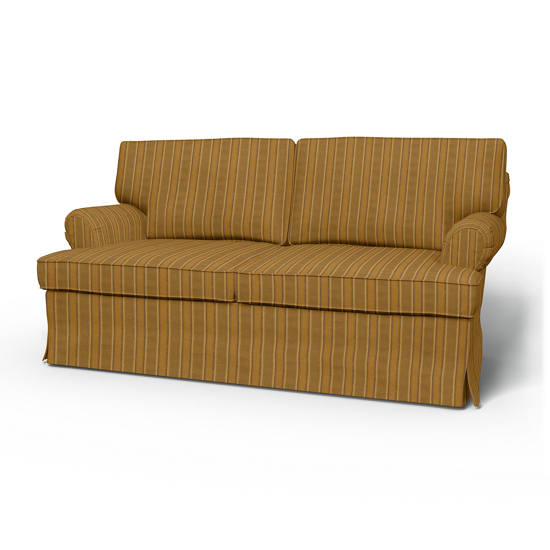IKEA - Stockholm 2 Seater Sofa Cover (1994-2000), Mustard Stripe, Cotton - Bemz