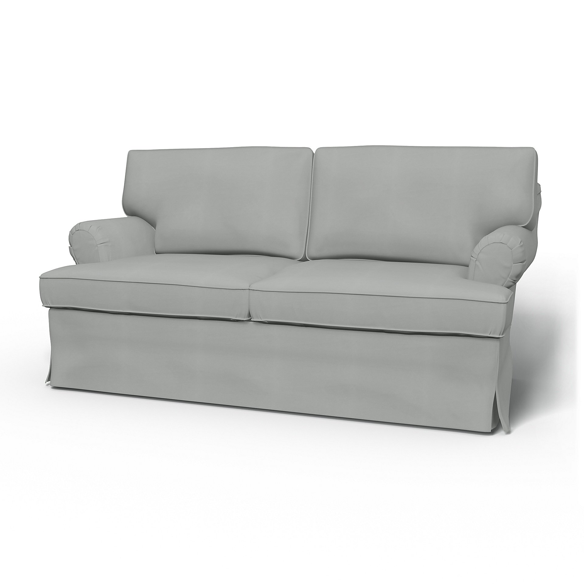 IKEA - Stockholm 2 Seater Sofa Cover (1994-2000), Silver Grey, Cotton - Bemz