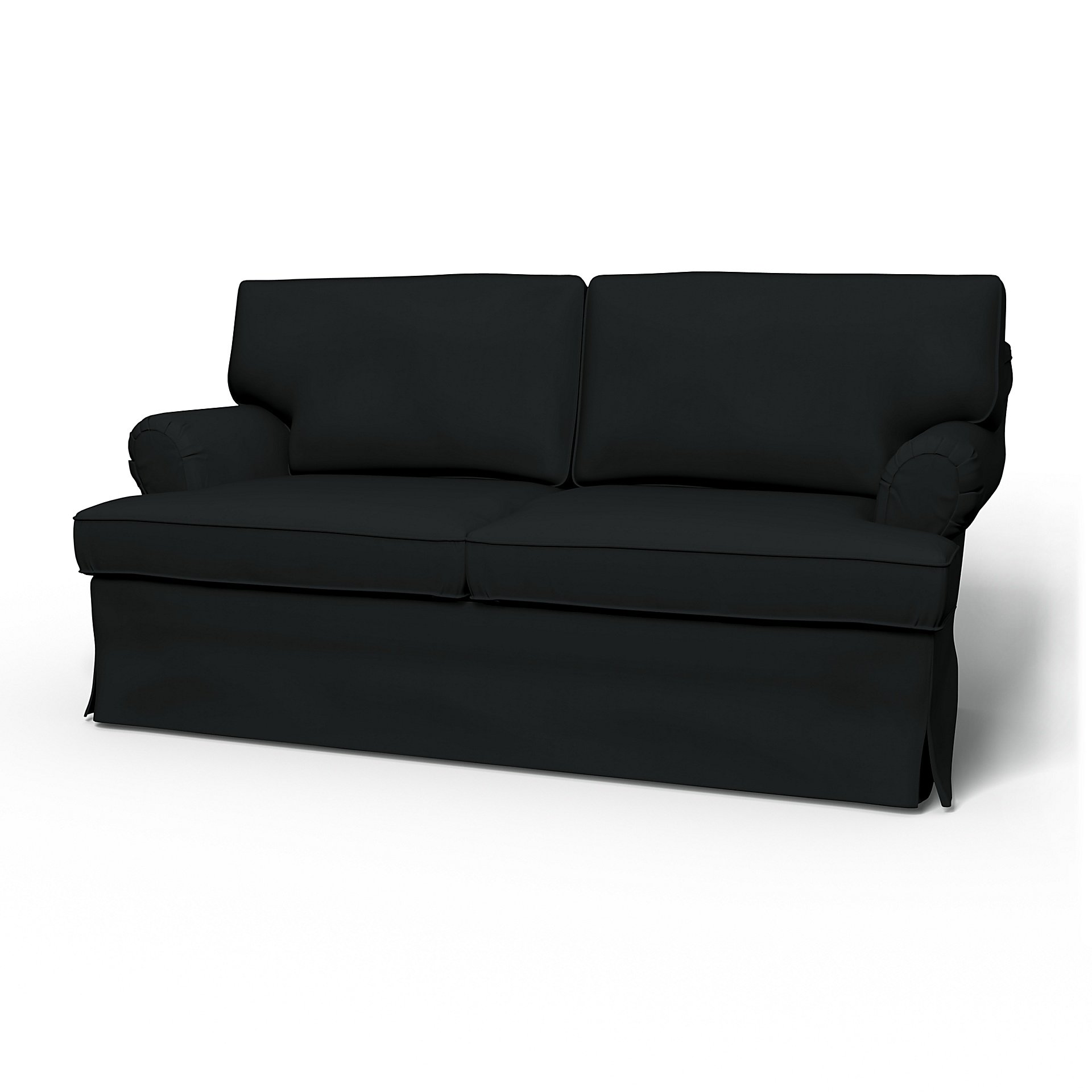 IKEA - Stockholm 2 Seater Sofa Cover (1994-2000), Jet Black, Cotton - Bemz