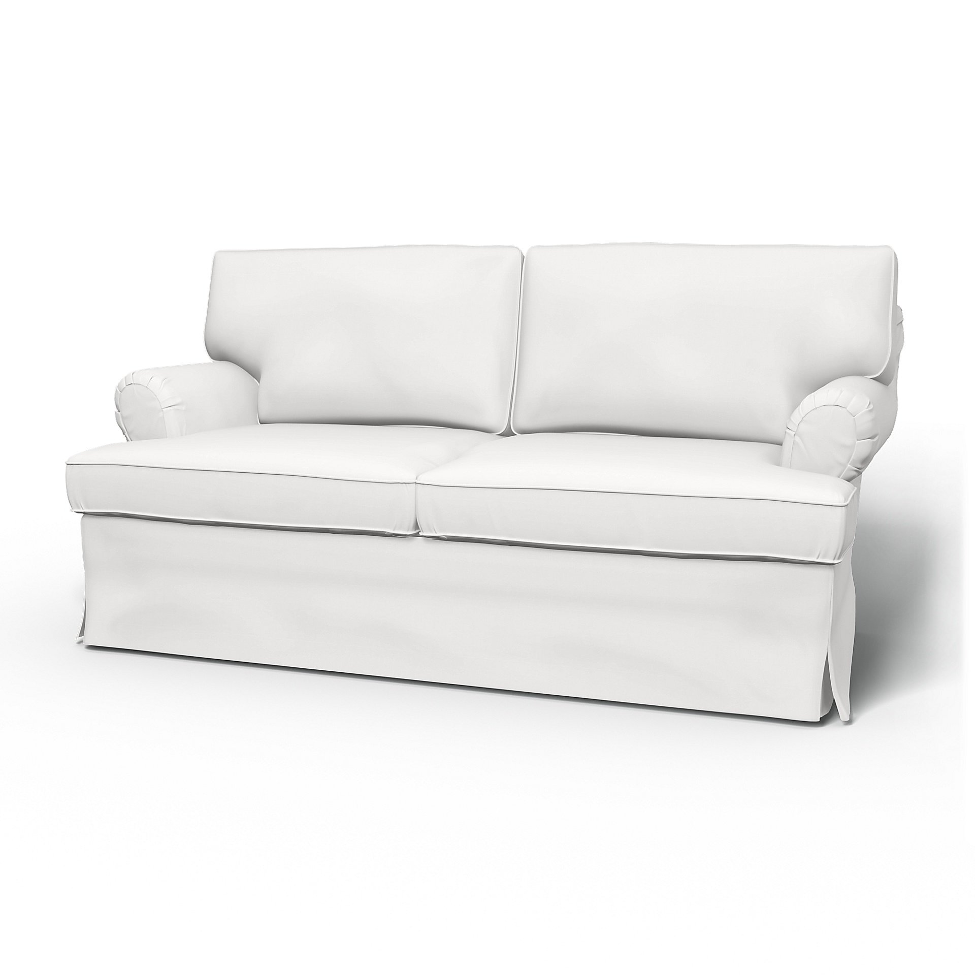 IKEA - Stockholm 2 Seater Sofa Cover (1994-2000), Absolute White, Cotton - Bemz