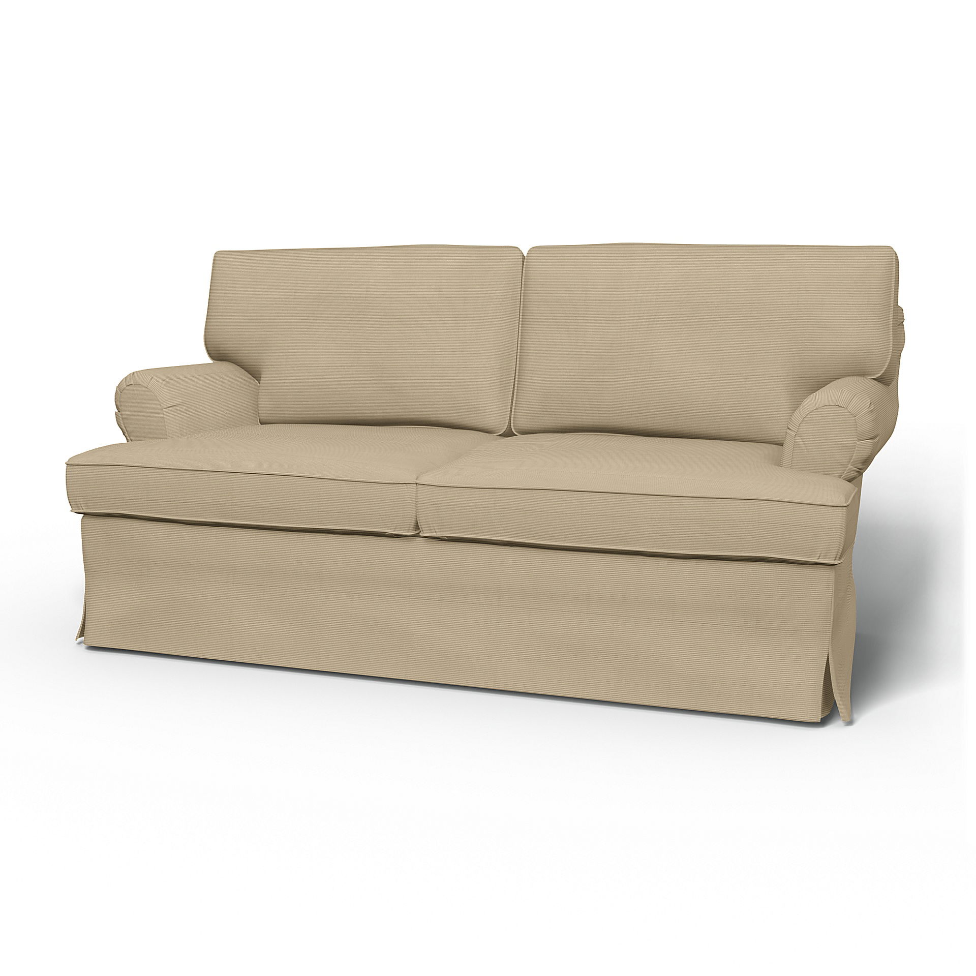 IKEA - Stockholm 2 Seater Sofa Cover (1994-2000), Oyster Grey, Corduroy - Bemz