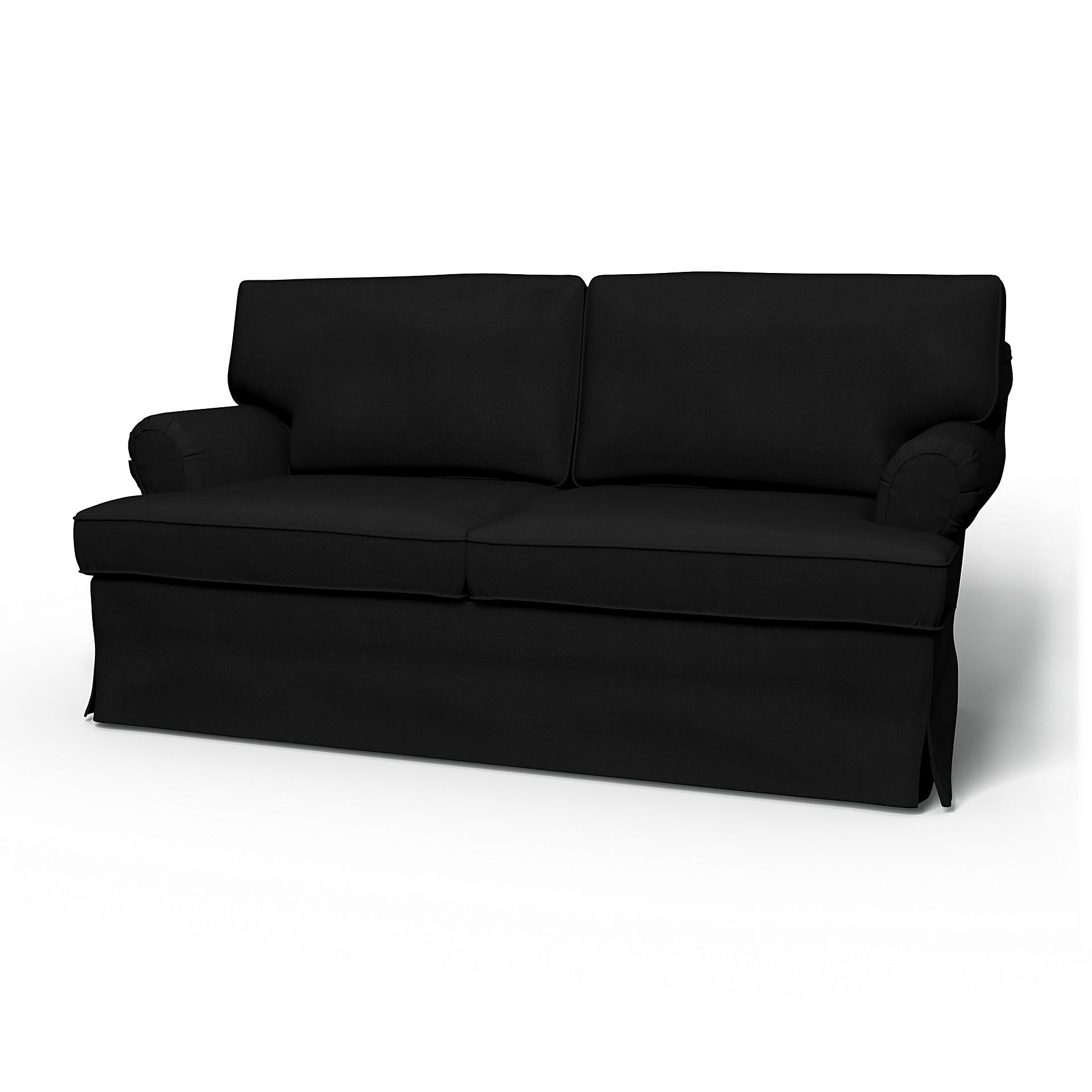 IKEA - Stockholm 2 Seater Sofa Cover (1994-2000), Black, Velvet - Bemz