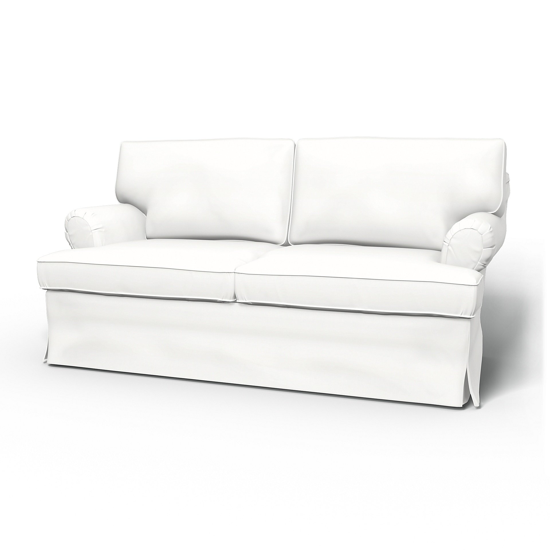 IKEA - Stockholm 2 Seater Sofa Cover (1994-2000), Absolute White, Linen - Bemz