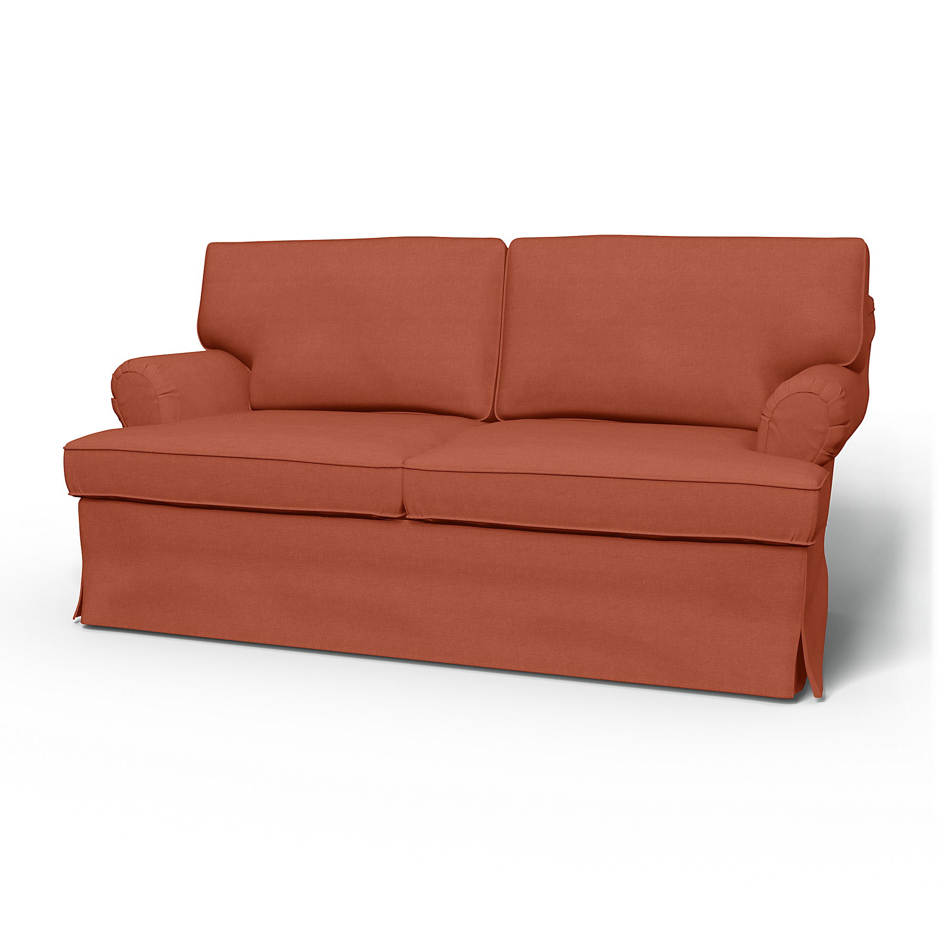 IKEA - Stockholm 2 Seater Sofa Cover (1994-2000), Burnt Orange, Linen - Bemz