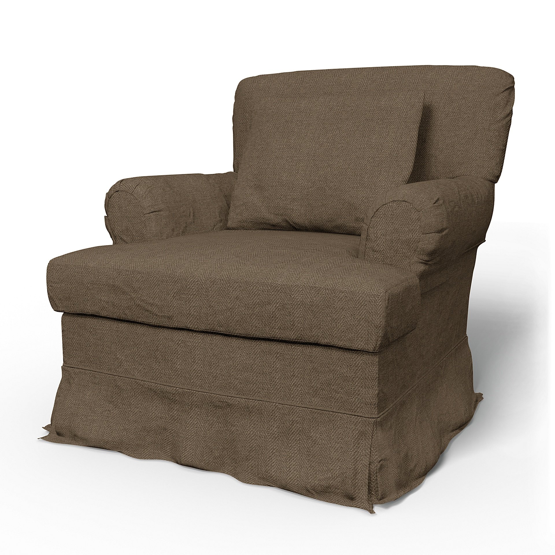 IKEA - Stockholm Armchair Cover (1994-2000), Dark Taupe, Boucle & Texture - Bemz
