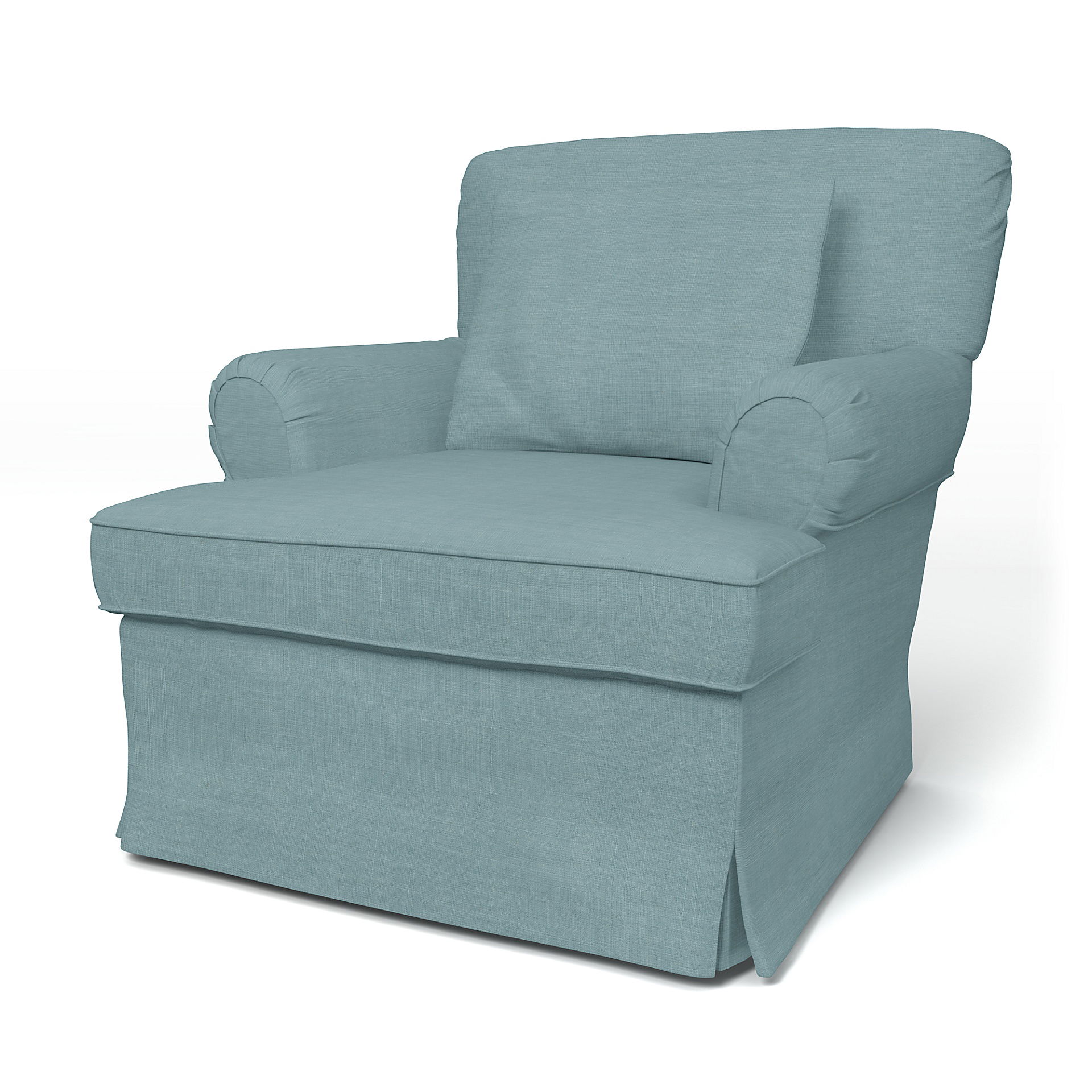 IKEA - Stockholm Armchair Cover (1994-2000) Standard, Dusty Blue, Linen - Bemz