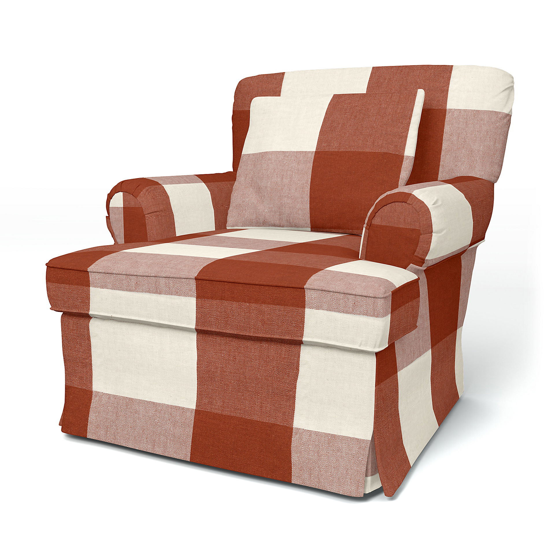 IKEA - Stockholm Armchair Cover (1994-2000) Standard, Terracotta, Linen - Bemz
