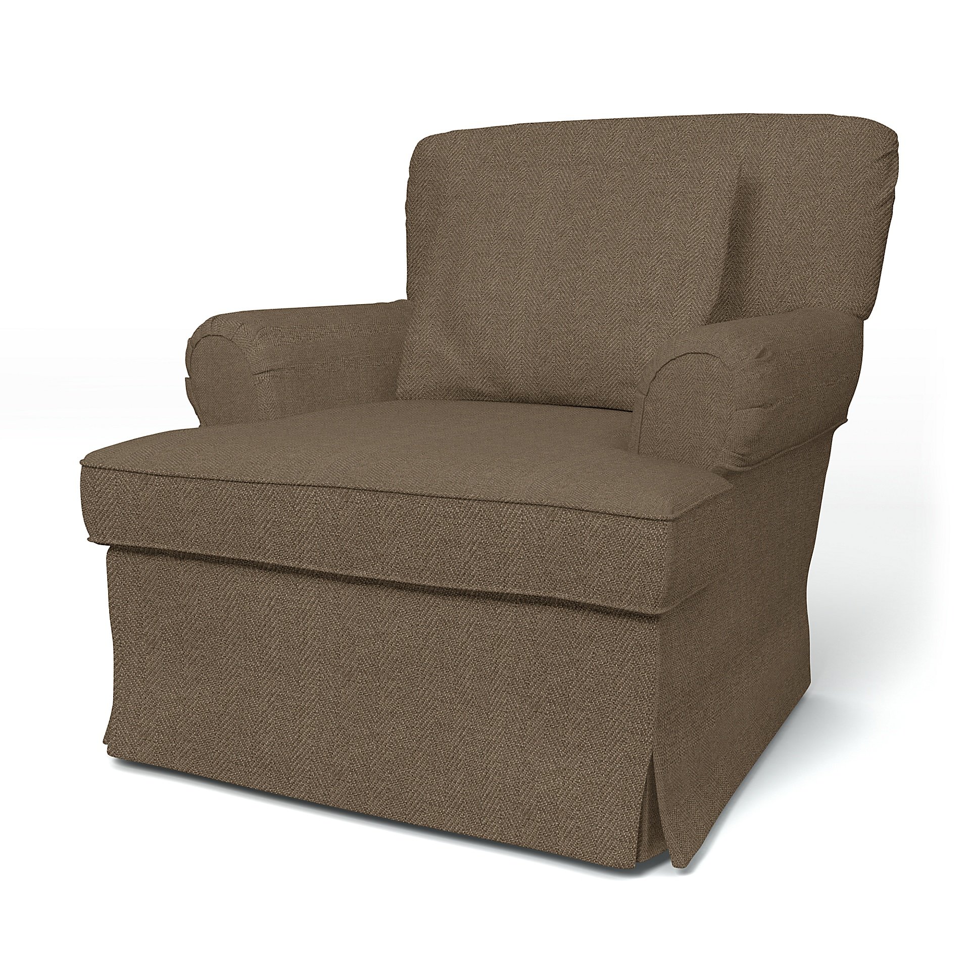 IKEA - Stockholm Armchair Cover (1994-2000) Standard, Dark Taupe, Boucle & Texture - Bemz