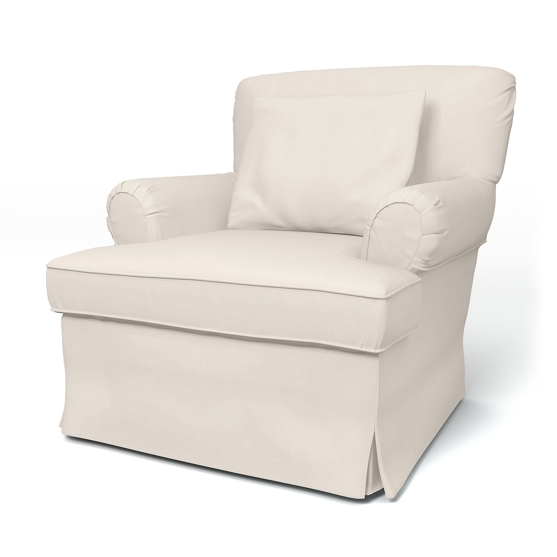 IKEA - Stockholm Armchair Cover (1994-2000) Standard, Soft White, Cotton - Bemz